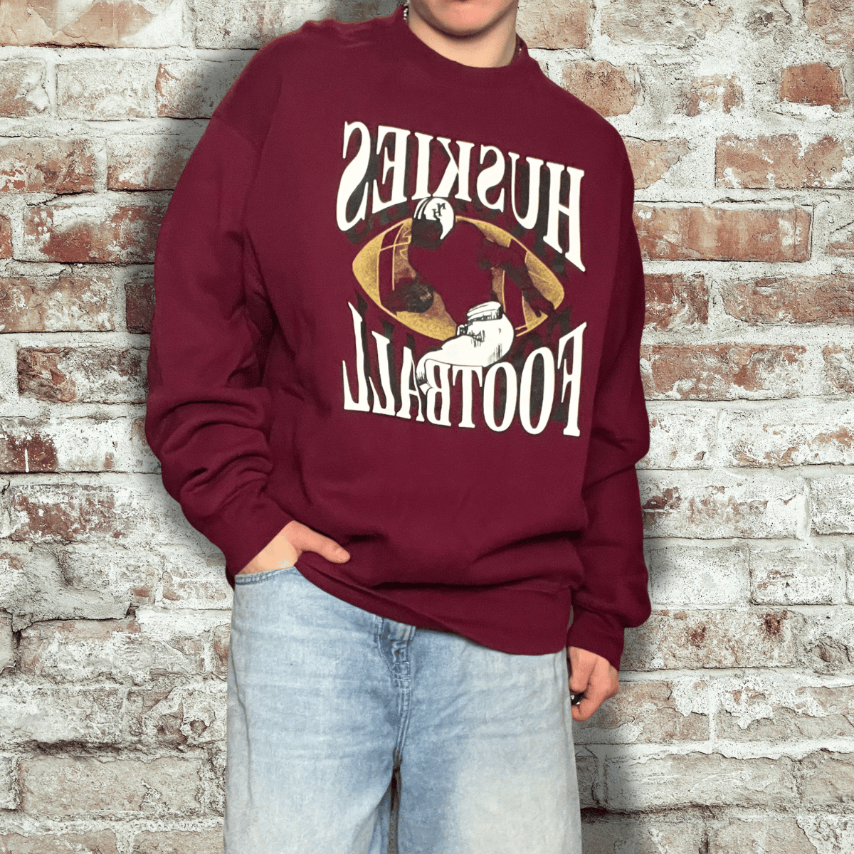 (XL) Pull Universitaire – Style Campus US 90s/2000s | UrbanFripCompany