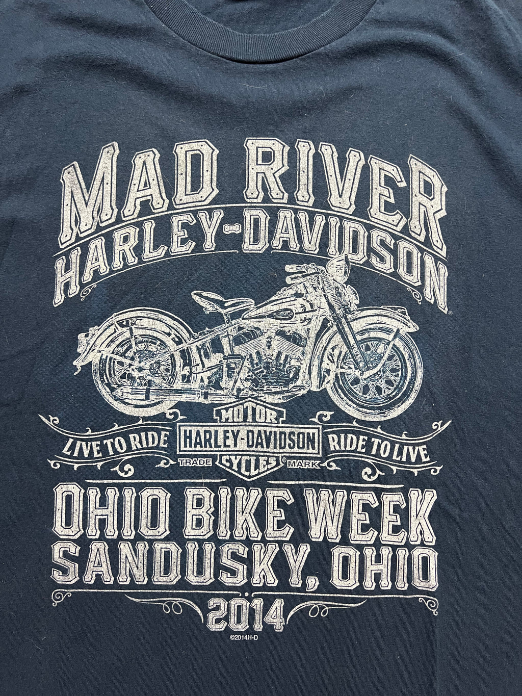 (L) T-Shirt Harley-Davidson Mad River Sandusky Ohio