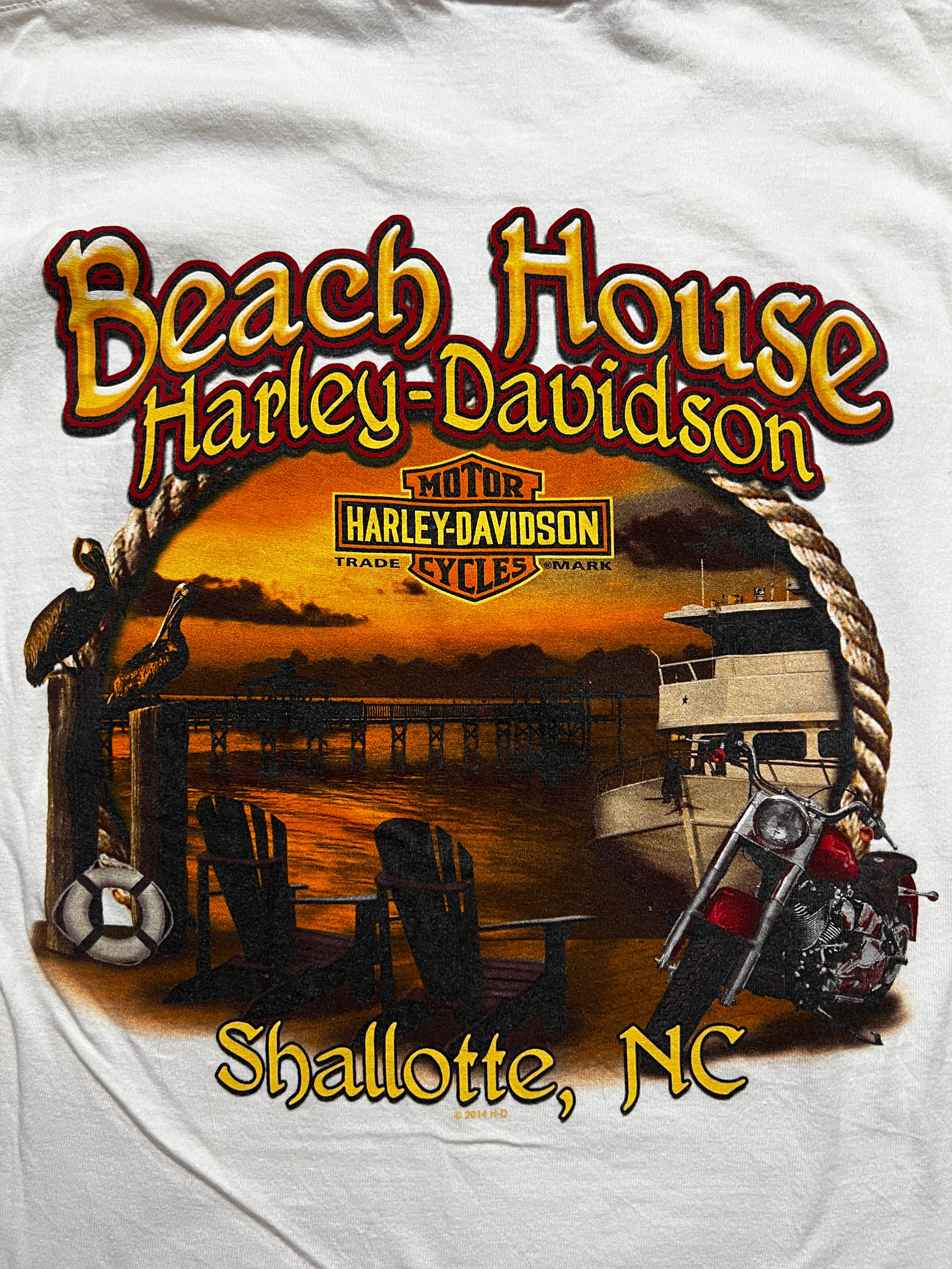 (S) T-Shirt Harley-Davidson Beach House Shallotte North Carolina