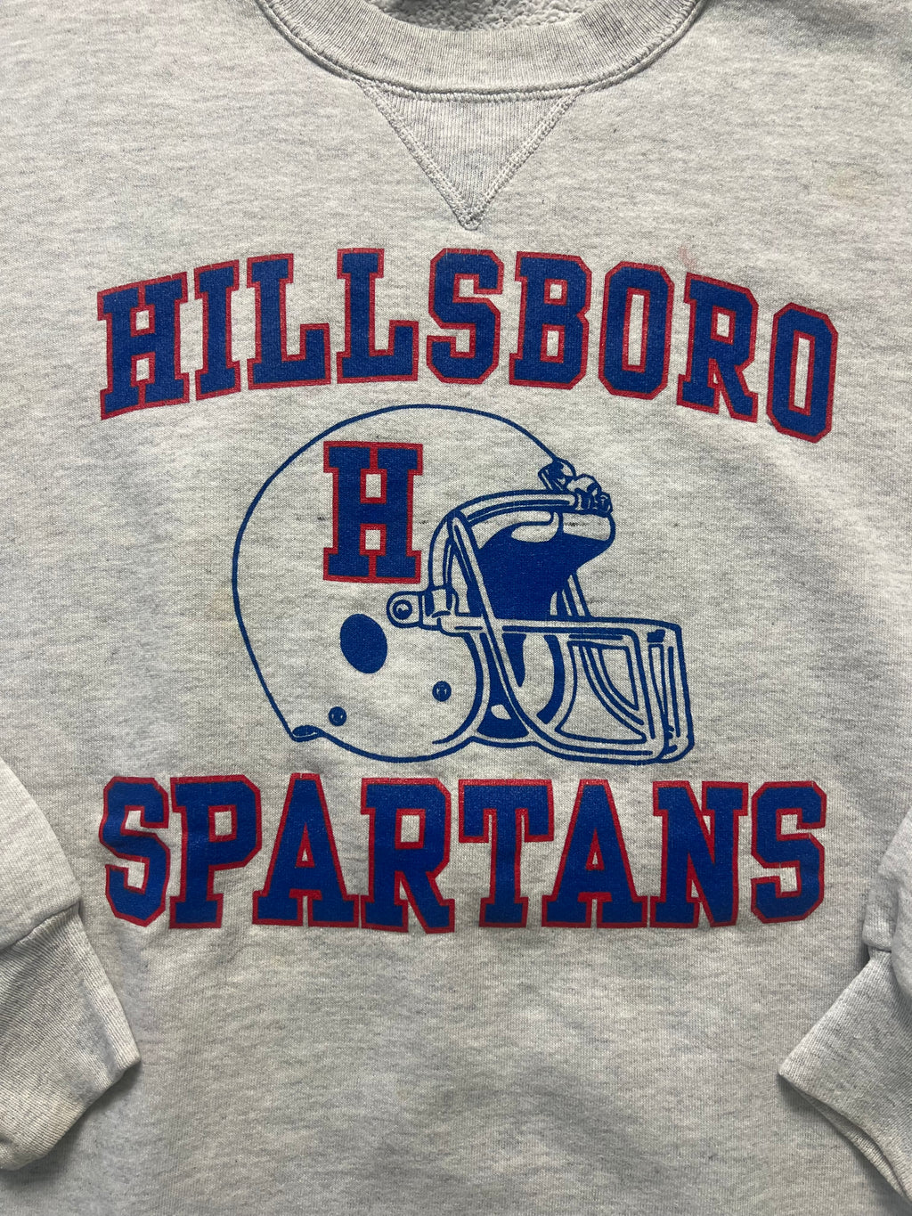 (XL) Hoodie crewneck Russell Athletics - année 90 - Hillsboro Spartans