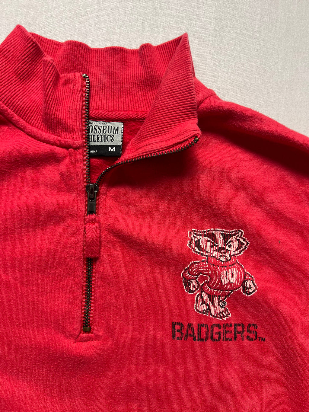 (M) Hoodie à zip Colosseum Athletics - Badgers Wisconsin