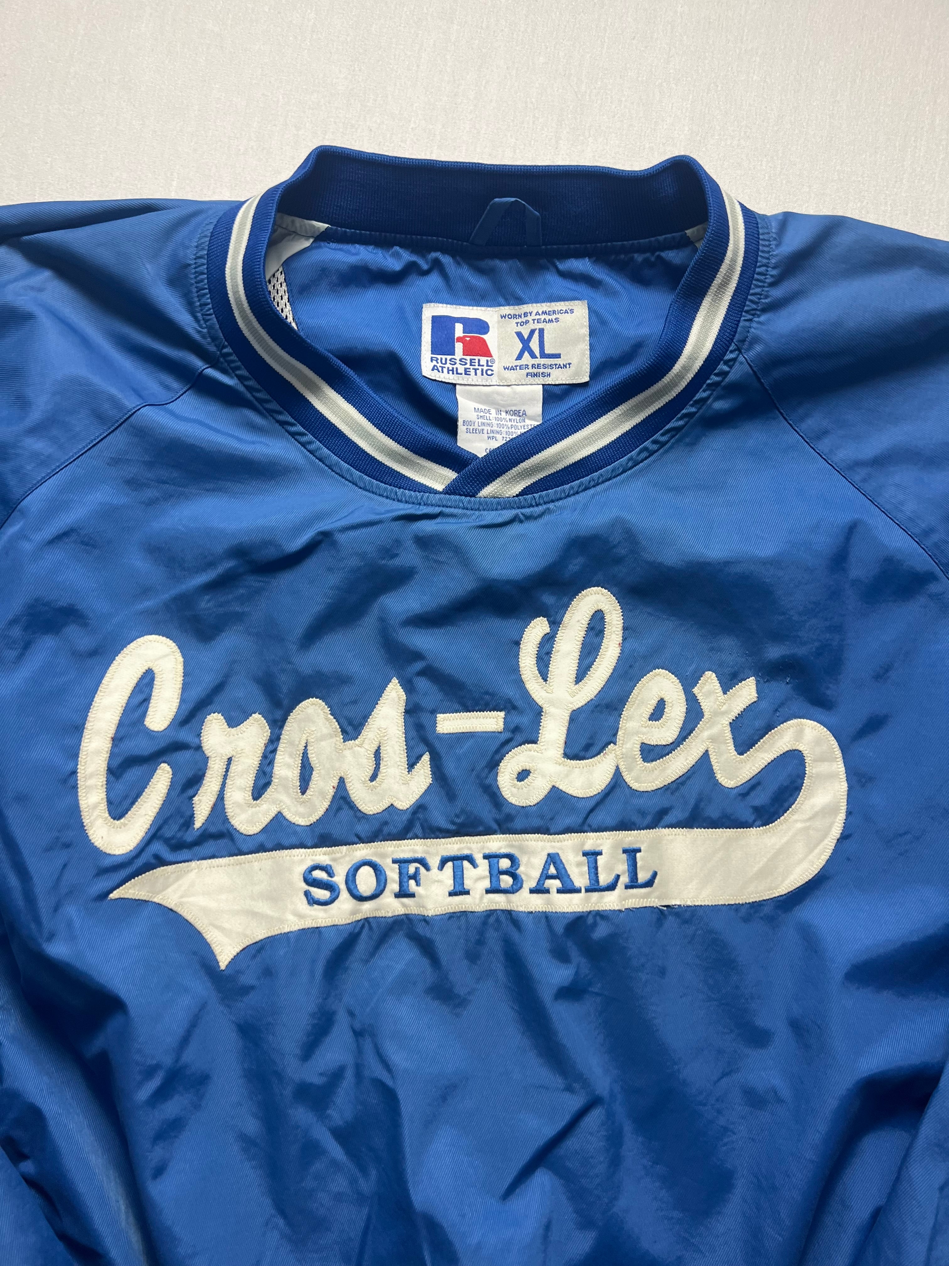 (XL) Hoodie jersey Russell Athletics - Vintage 90s - Cros-Lex softball