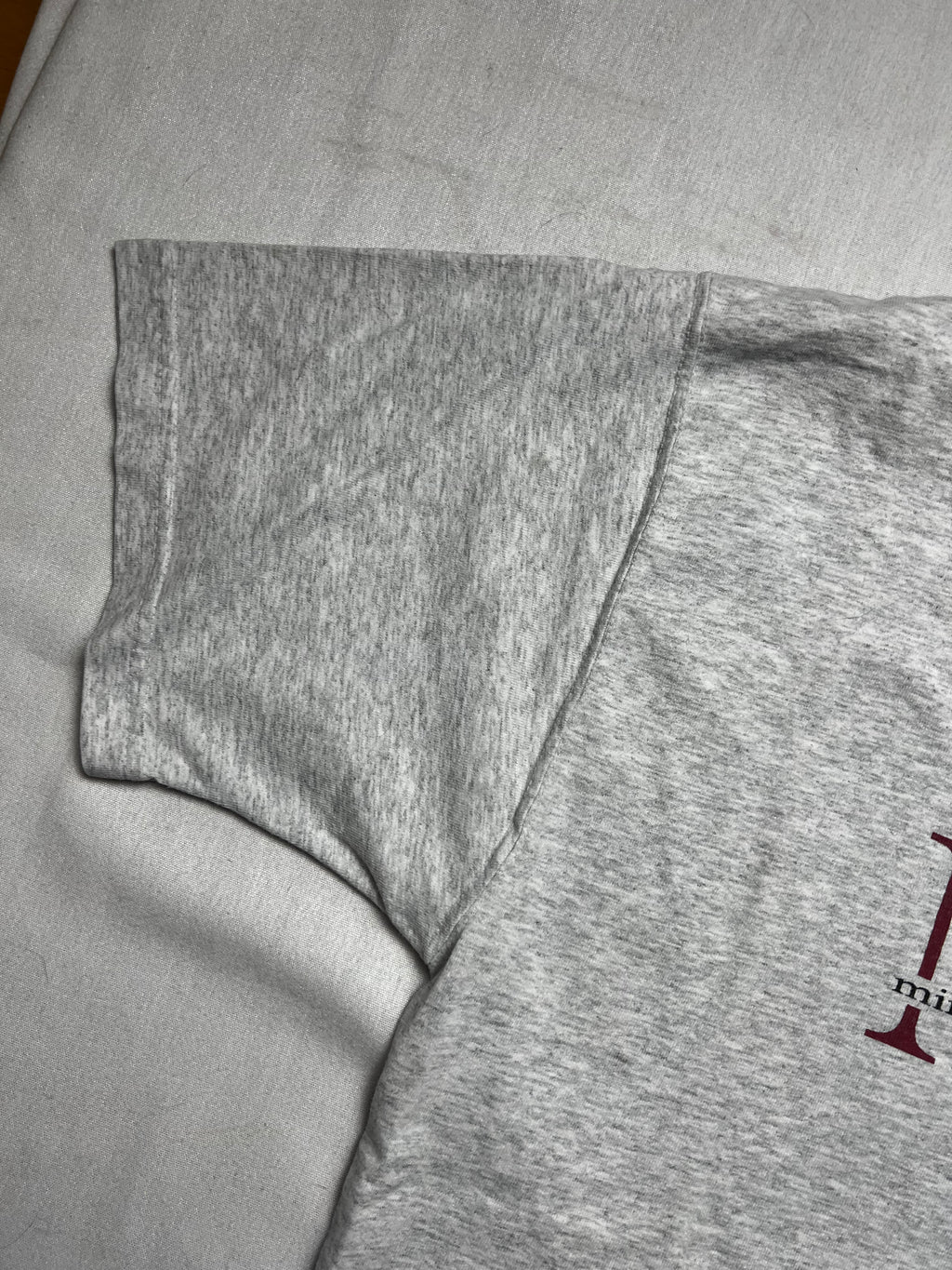 (L) T-shirt Minneapolis Business College MBC Vintage Gris