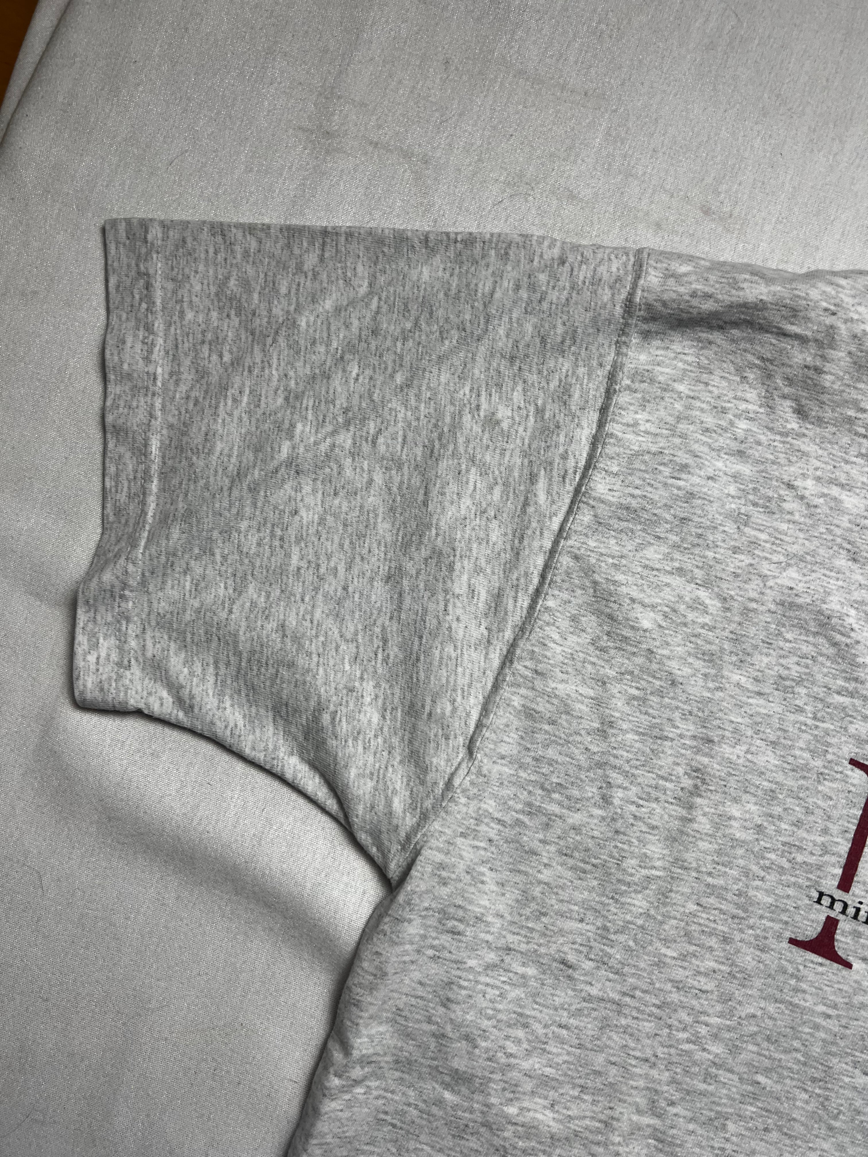 (L) T-shirt Minneapolis Business College MBC Vintage Gris
