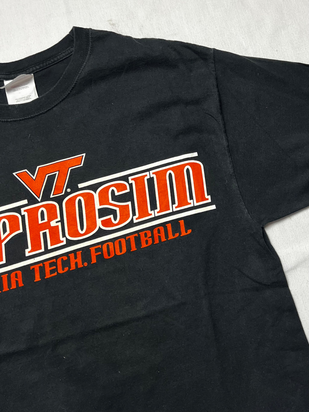 (XL) T-shirt Virginia Tech Hokies Football VT Prosim Noir