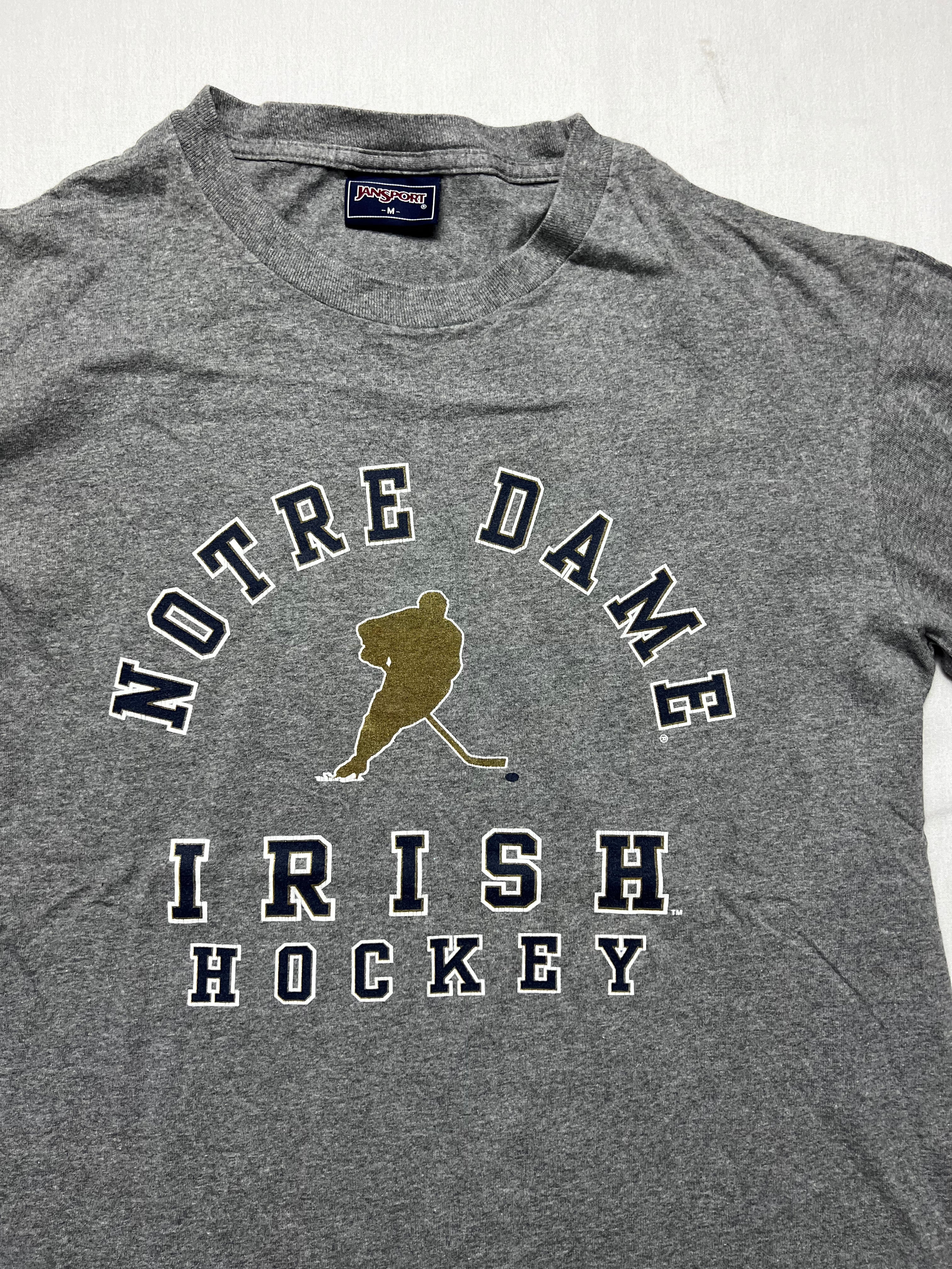 (M) T-shirt Notre Dame Fighting Irish Hockey Jansport Gris