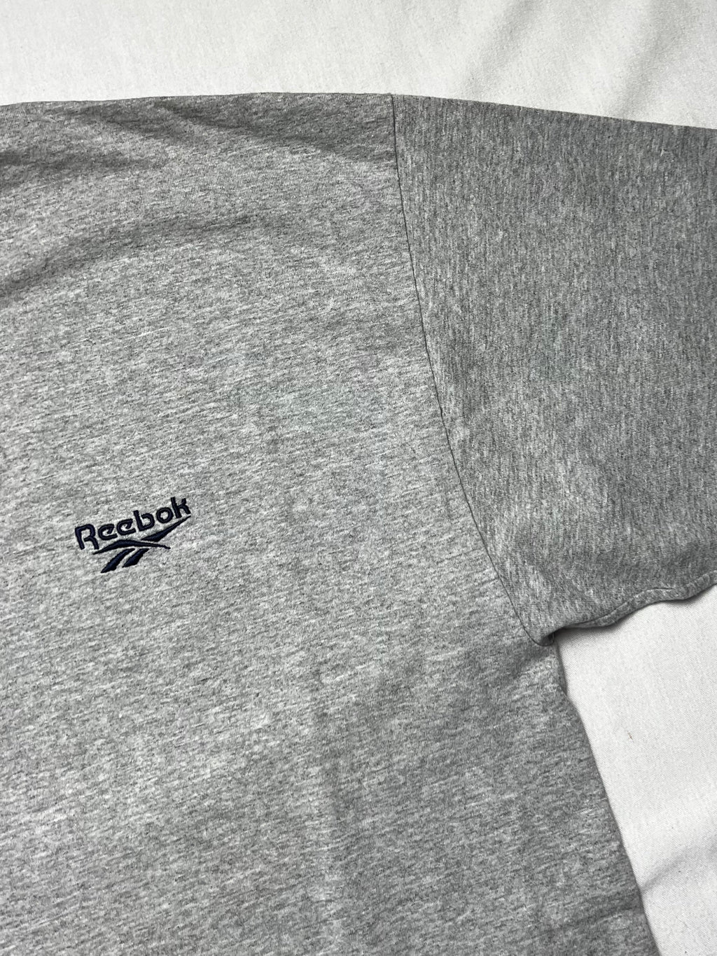 (XL) T-shirt Reebok Vintage Gris Logo Brodé