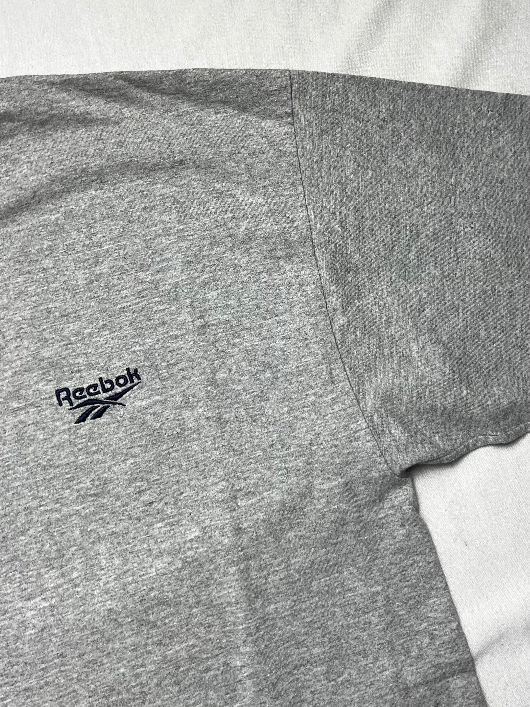 (XL) T-shirt Reebok Vintage Gris Logo Brodé