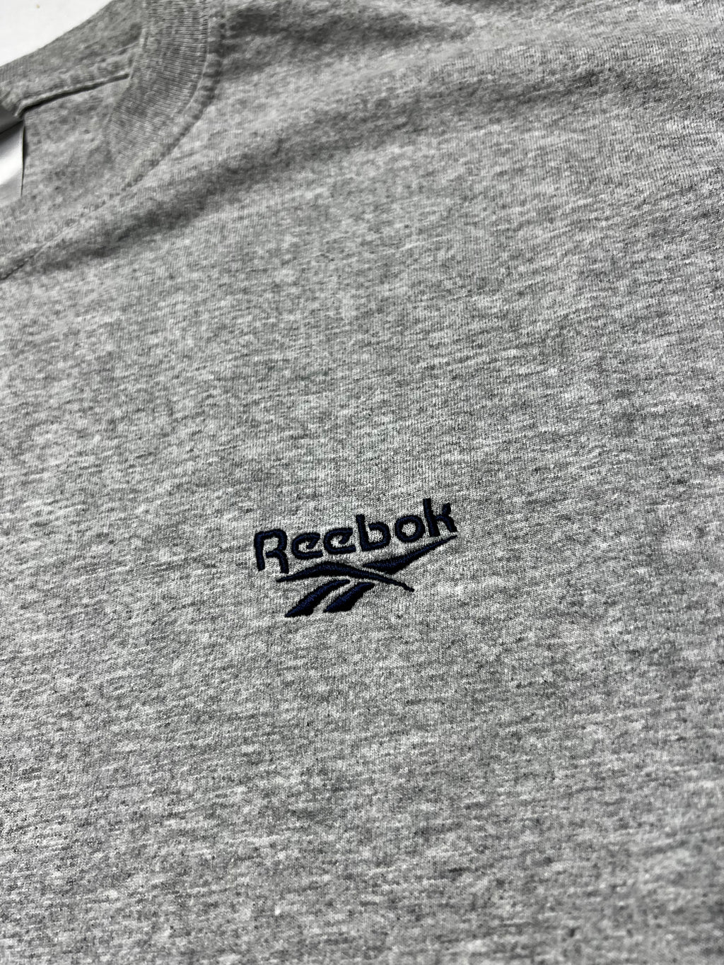 (XL) T-shirt Reebok Vintage Gris Logo Brodé