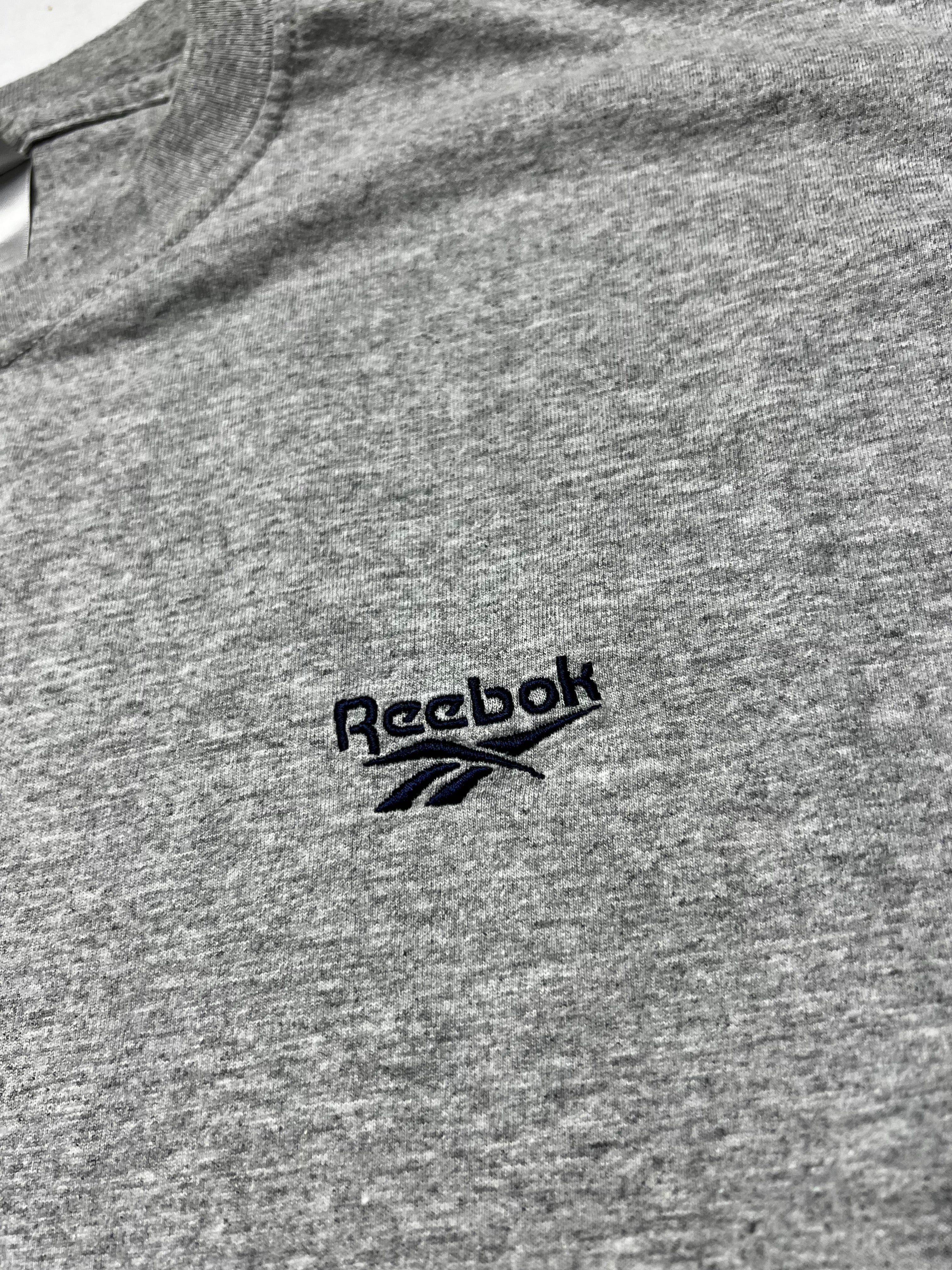 (XL) T-shirt Reebok Vintage Gris Logo Brodé