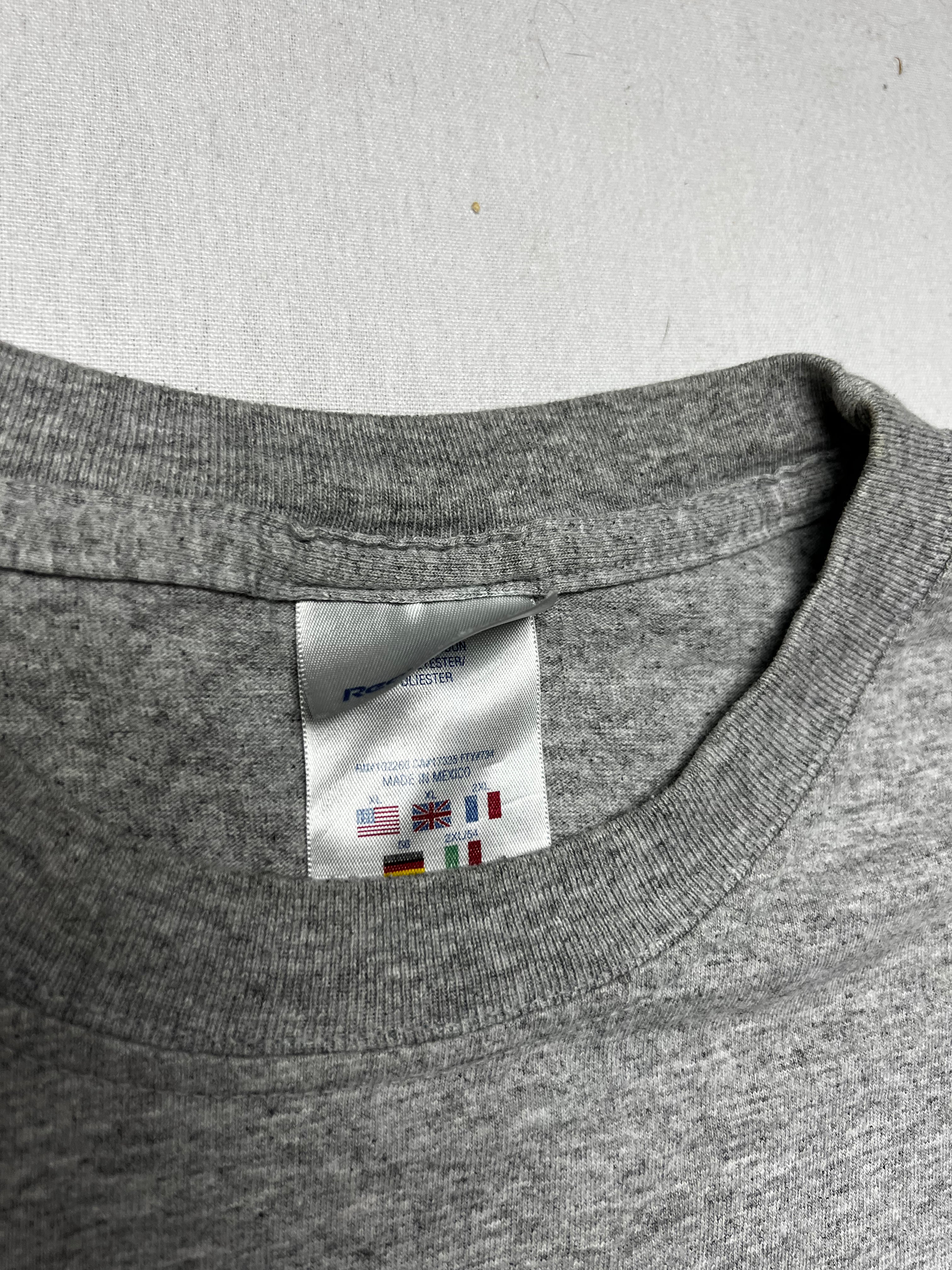 (XL) T-shirt Reebok Vintage Gris Logo Brodé