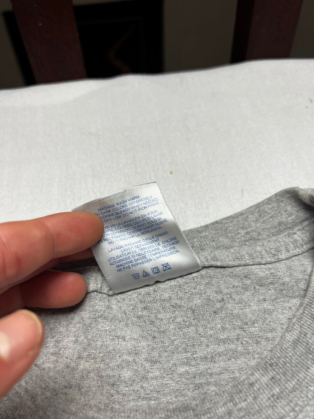 (XL) T-shirt Reebok Vintage Gris Logo Brodé