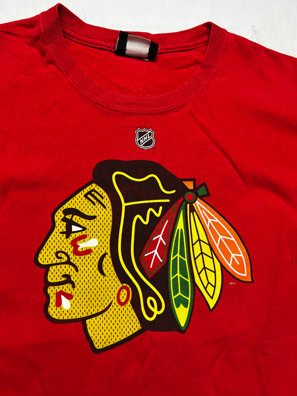 (M) T-shirt Chicago Blackhawks Patrick Kane #88 Reebok NHL Rouge