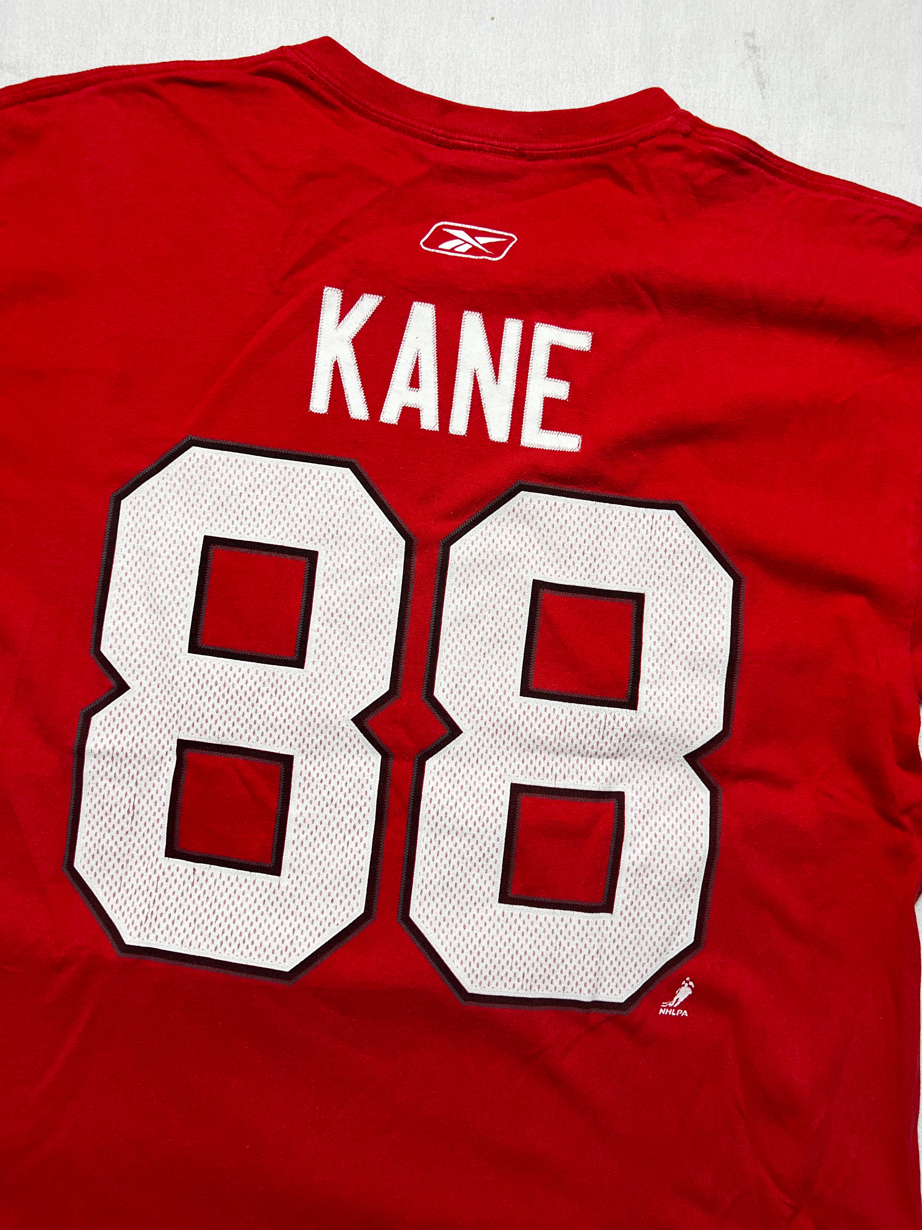 (M) T-shirt Chicago Blackhawks Patrick Kane #88 Reebok NHL Rouge