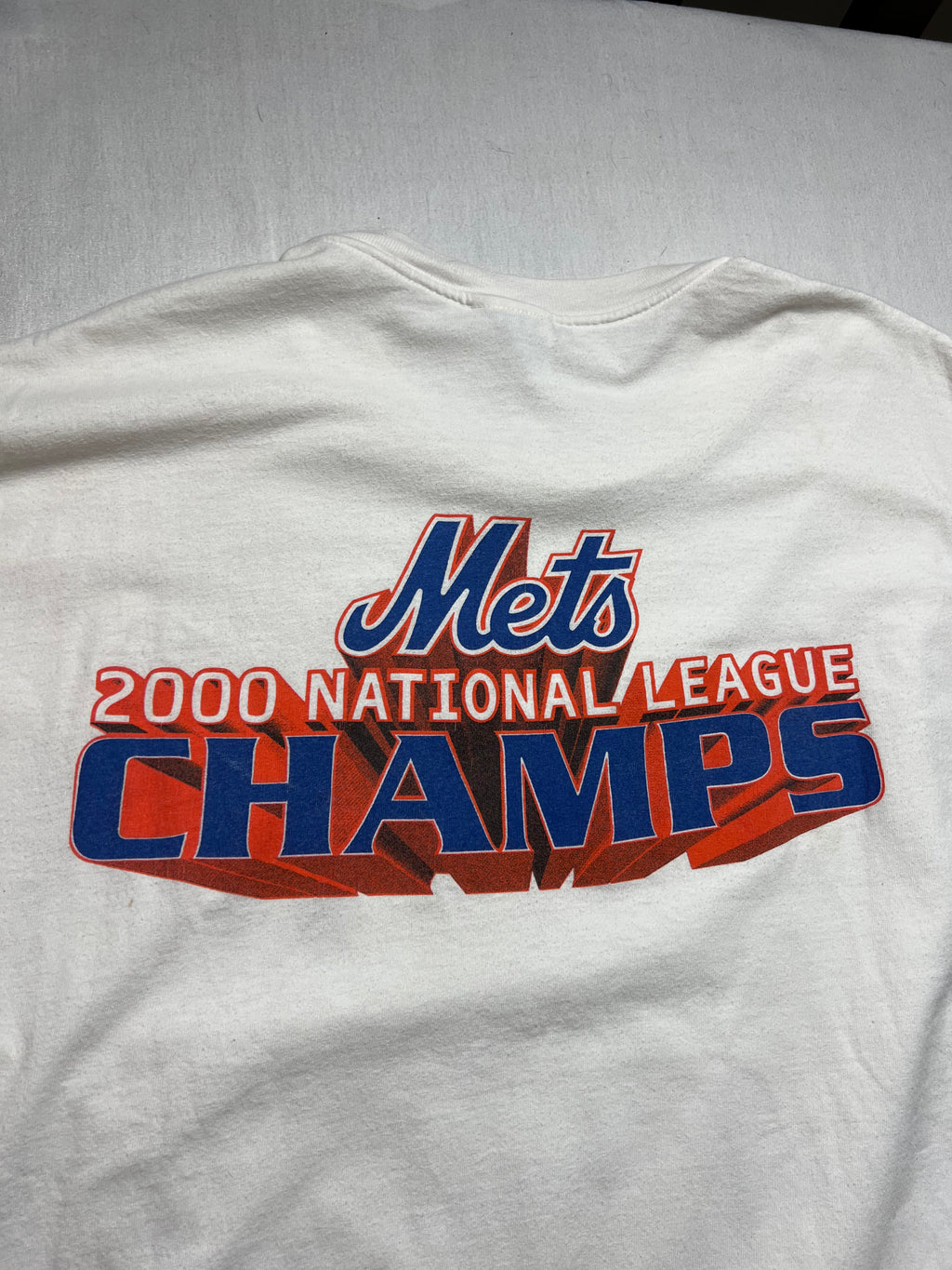 (XL) T-shirt New York Mets 2000 National League Champs blanc