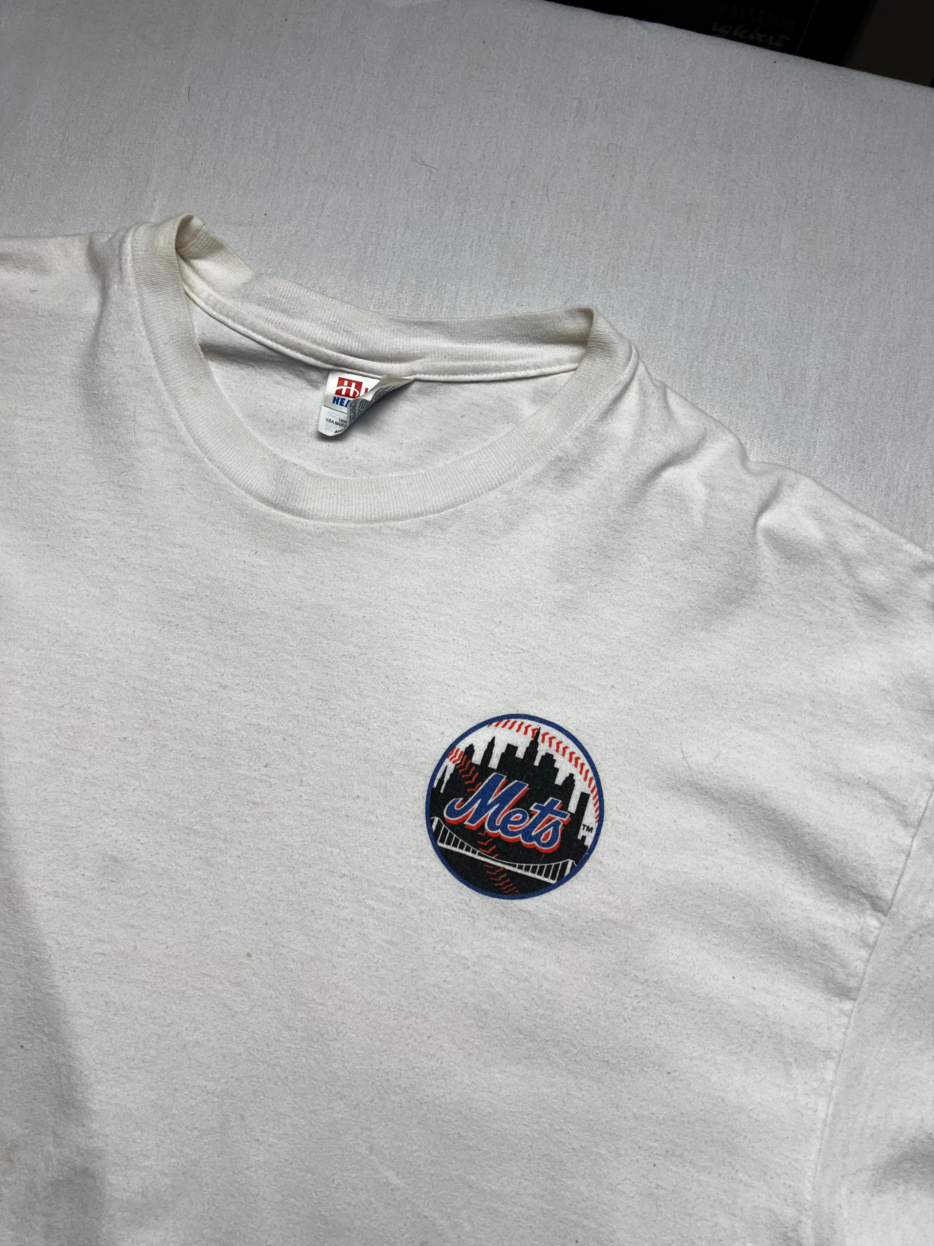 (XL) T-shirt New York Mets 2000 National League Champs blanc