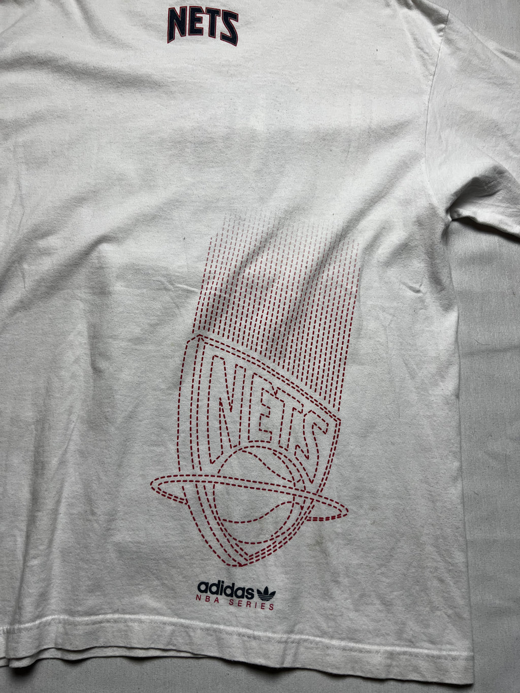 (XL) T-shirt Adidas New Jersey Nets blanc