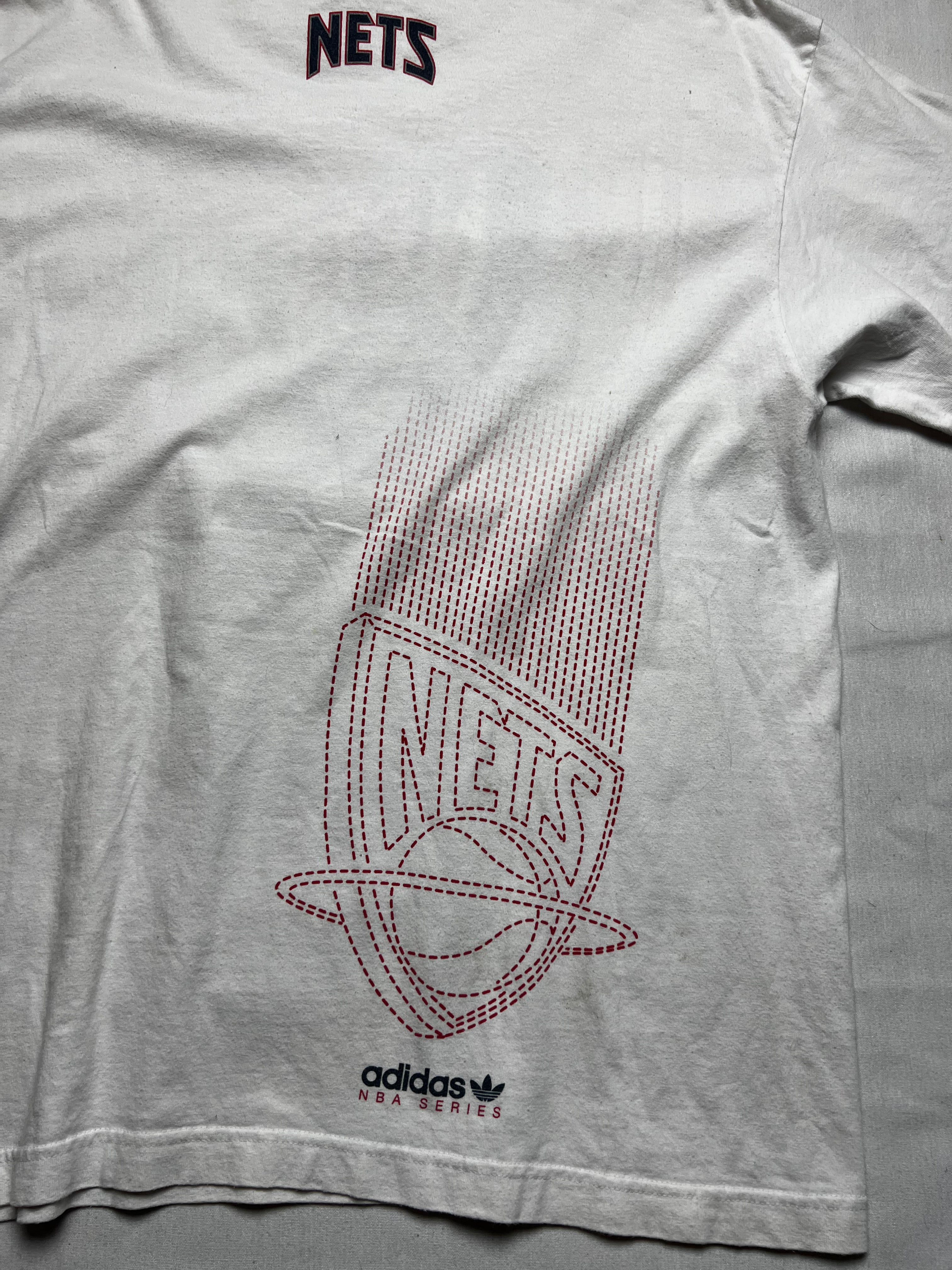 (XL) T-shirt Adidas New Jersey Nets blanc