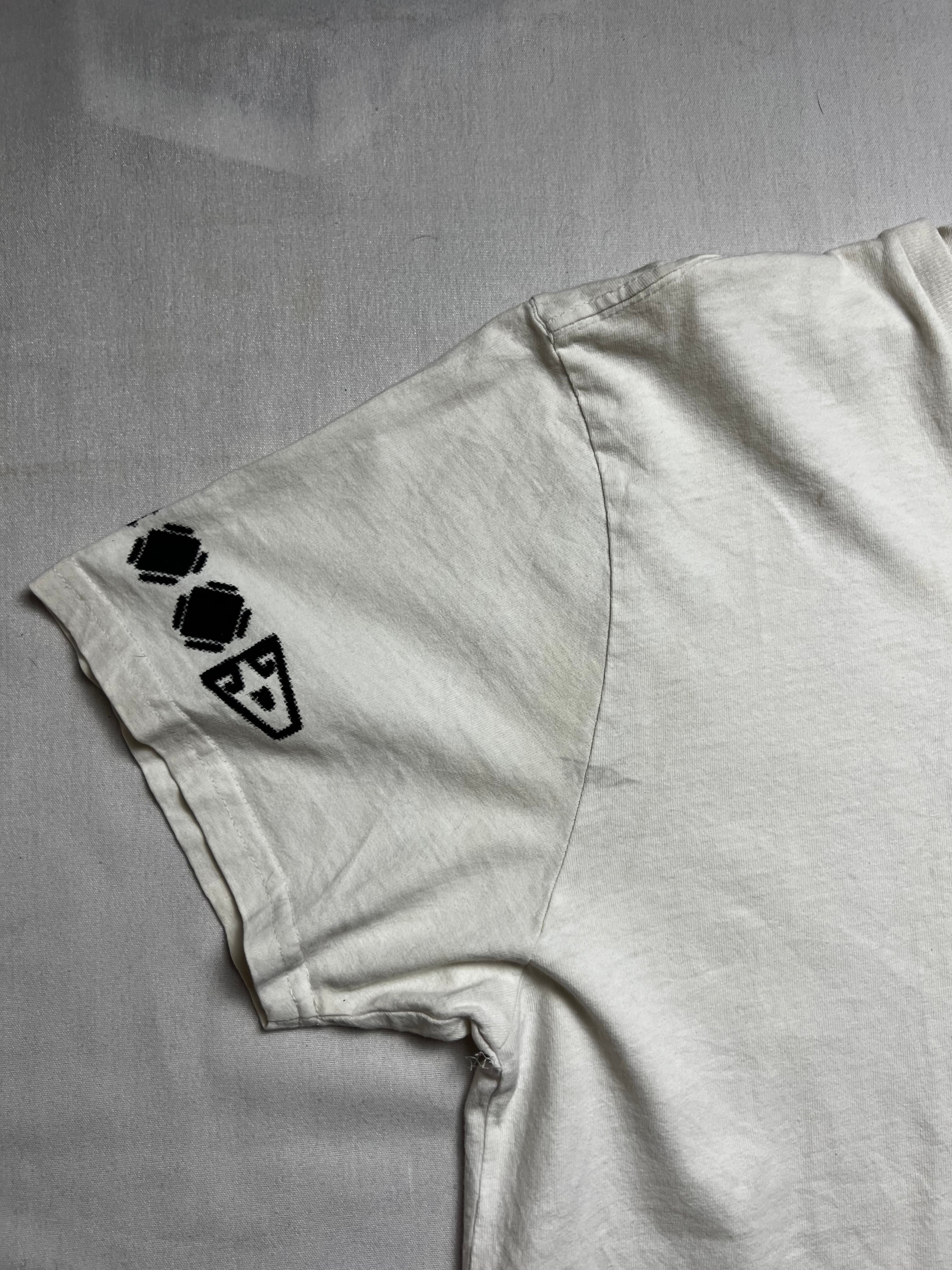 (XL) T-shirt Polo Jeans Co. Ralph Lauren blanc vintage