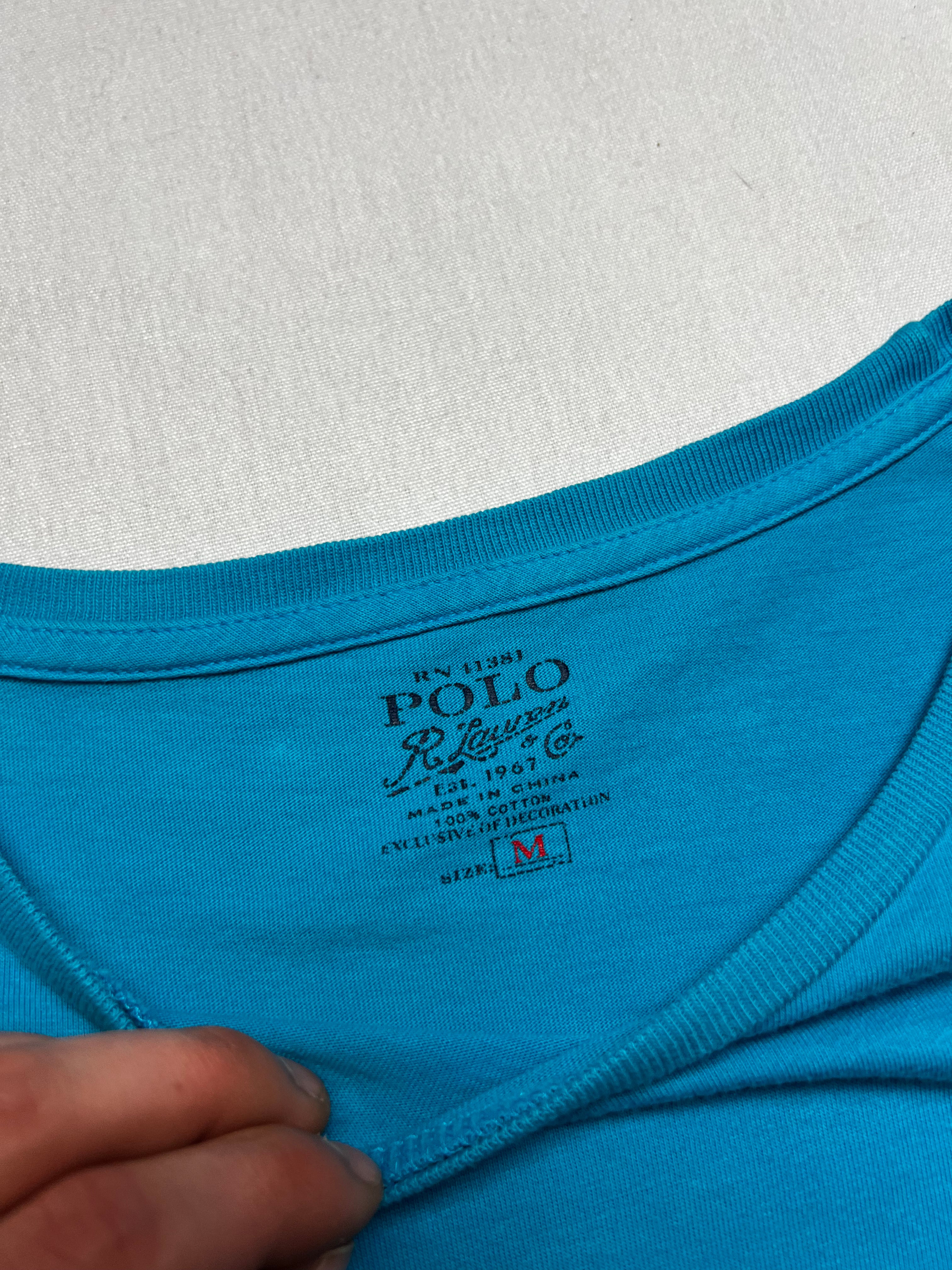 (M) T-shirt Polo Ralph Lauren bleu turquoise