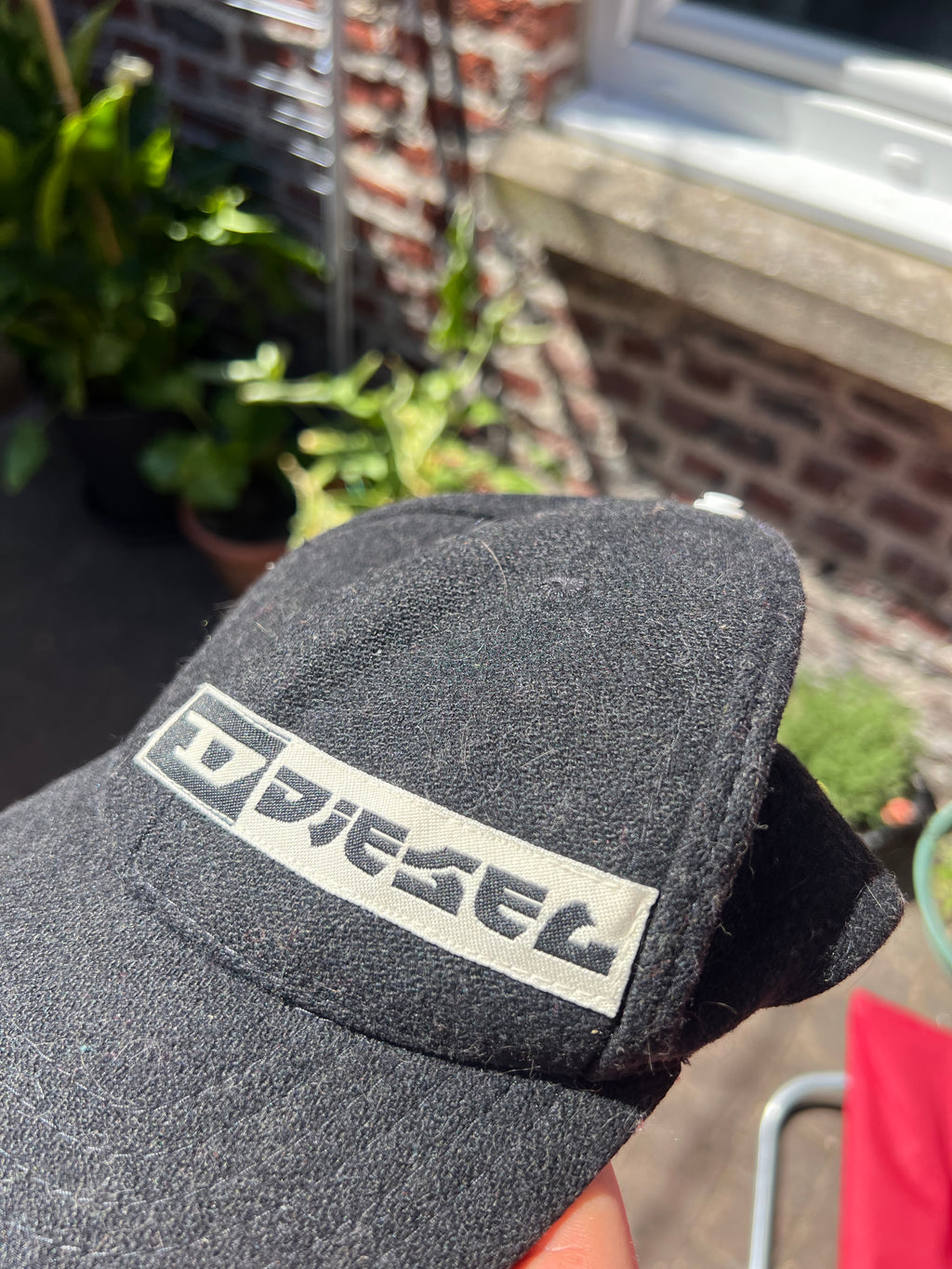 Casquette Diesel Noire Logo Brodé Y2K