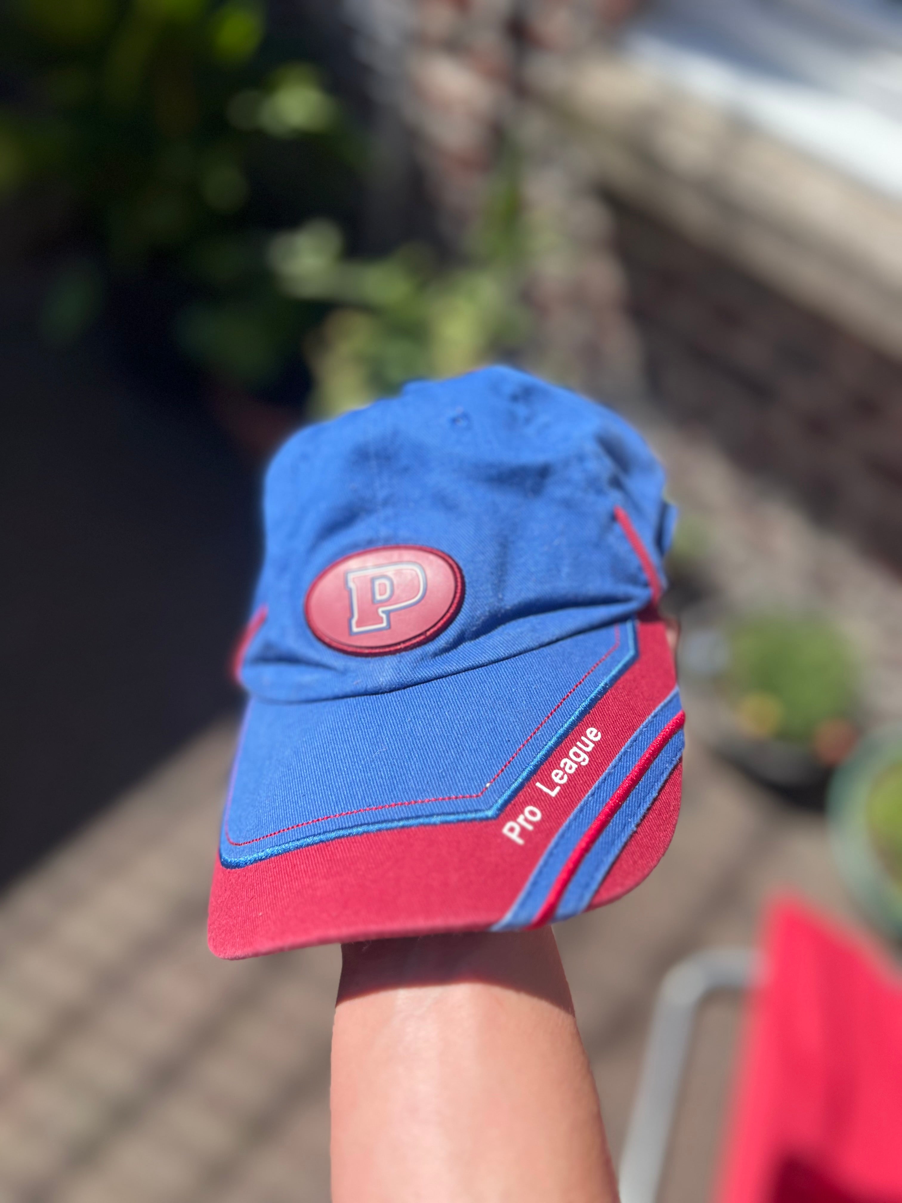 Casquette Pro League Bleu & Rouge Vintage