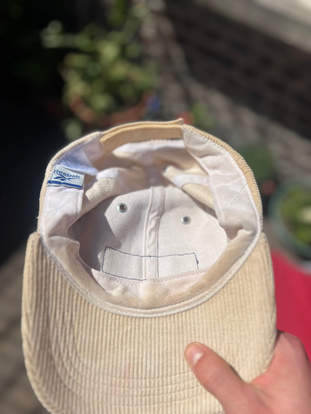 Casquette Reebok Beige Velours
