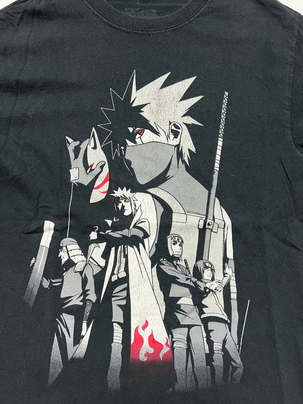 (M) T-shirt Naruto Shippuden Kakashi Noir