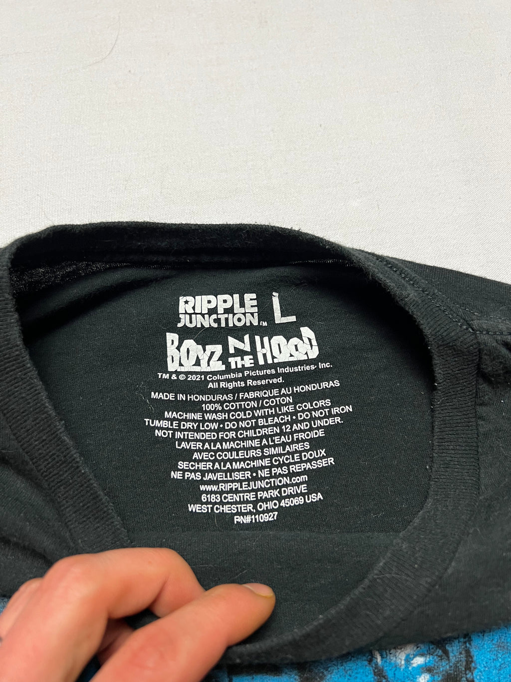 (L) T-shirt Boyz N The Hood Noir