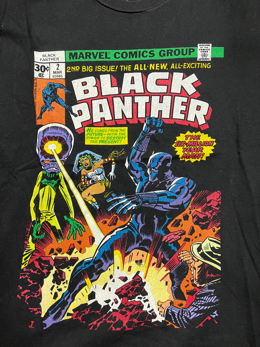 (M) T-shirt Black Panther Comics Noir
