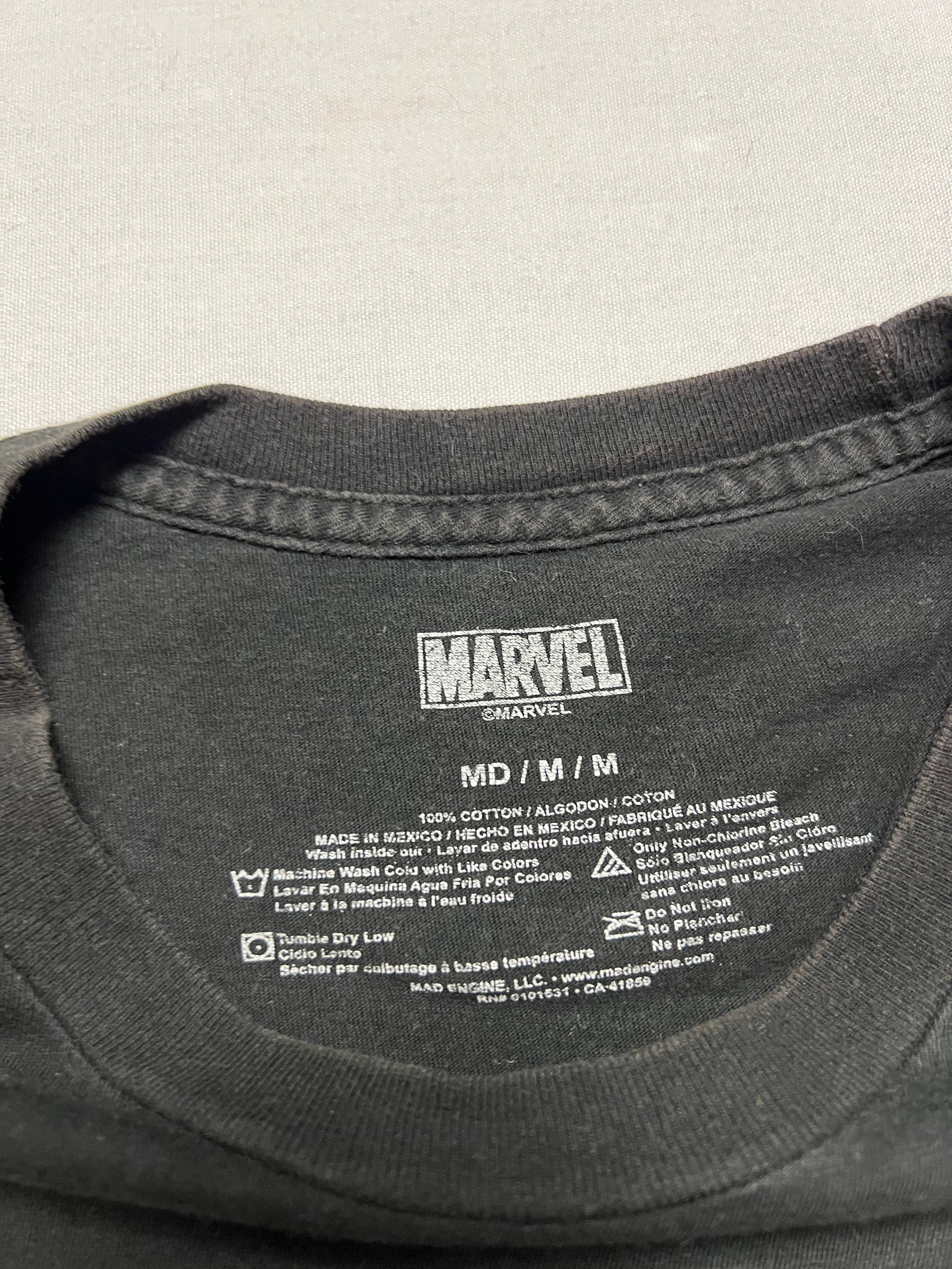 (M) T-shirt Black Panther Comics Noir