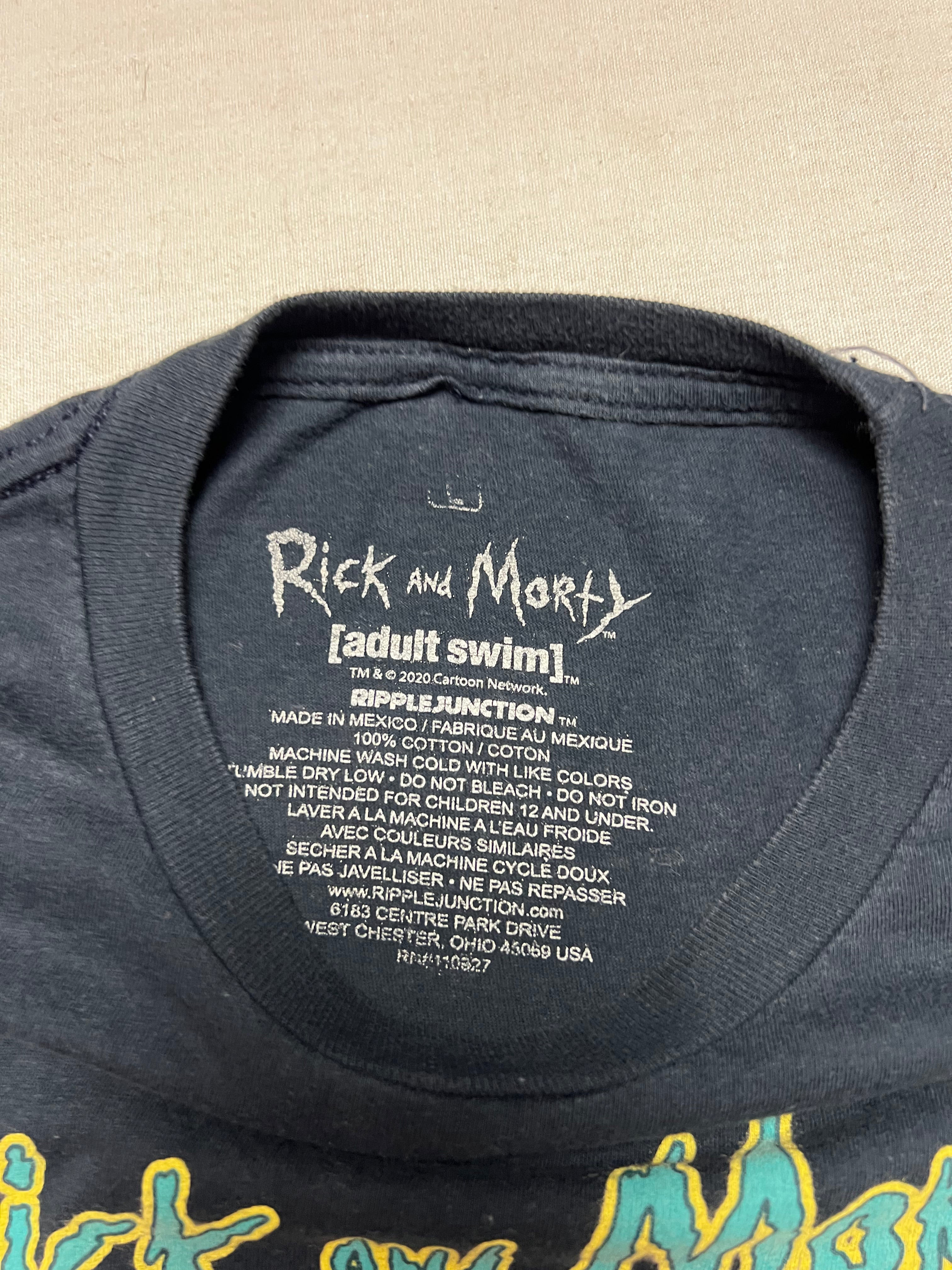 (L) T-shirt Rick And Morty Noir