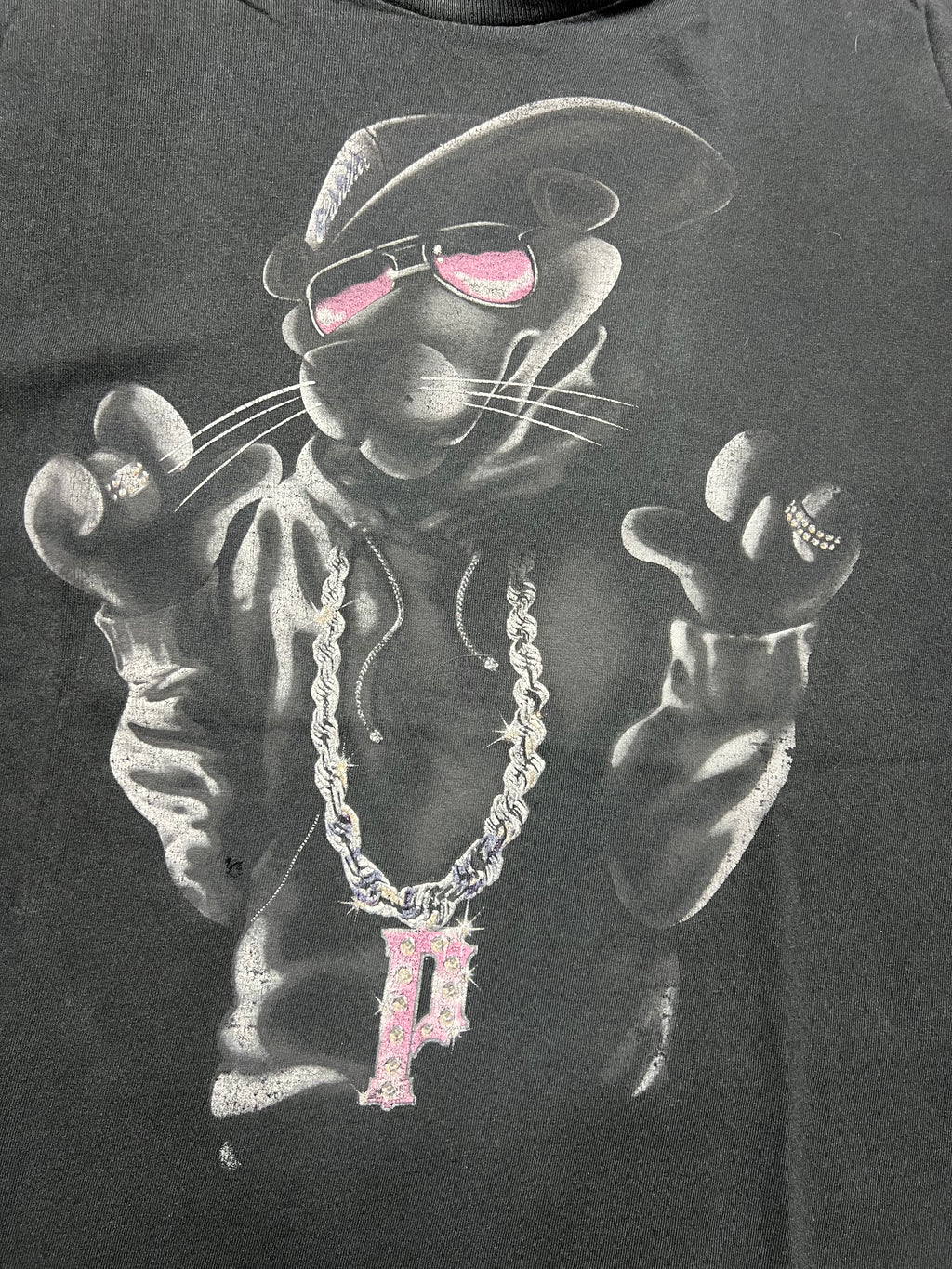 (3XL) T-shirt Pink Panther Noir