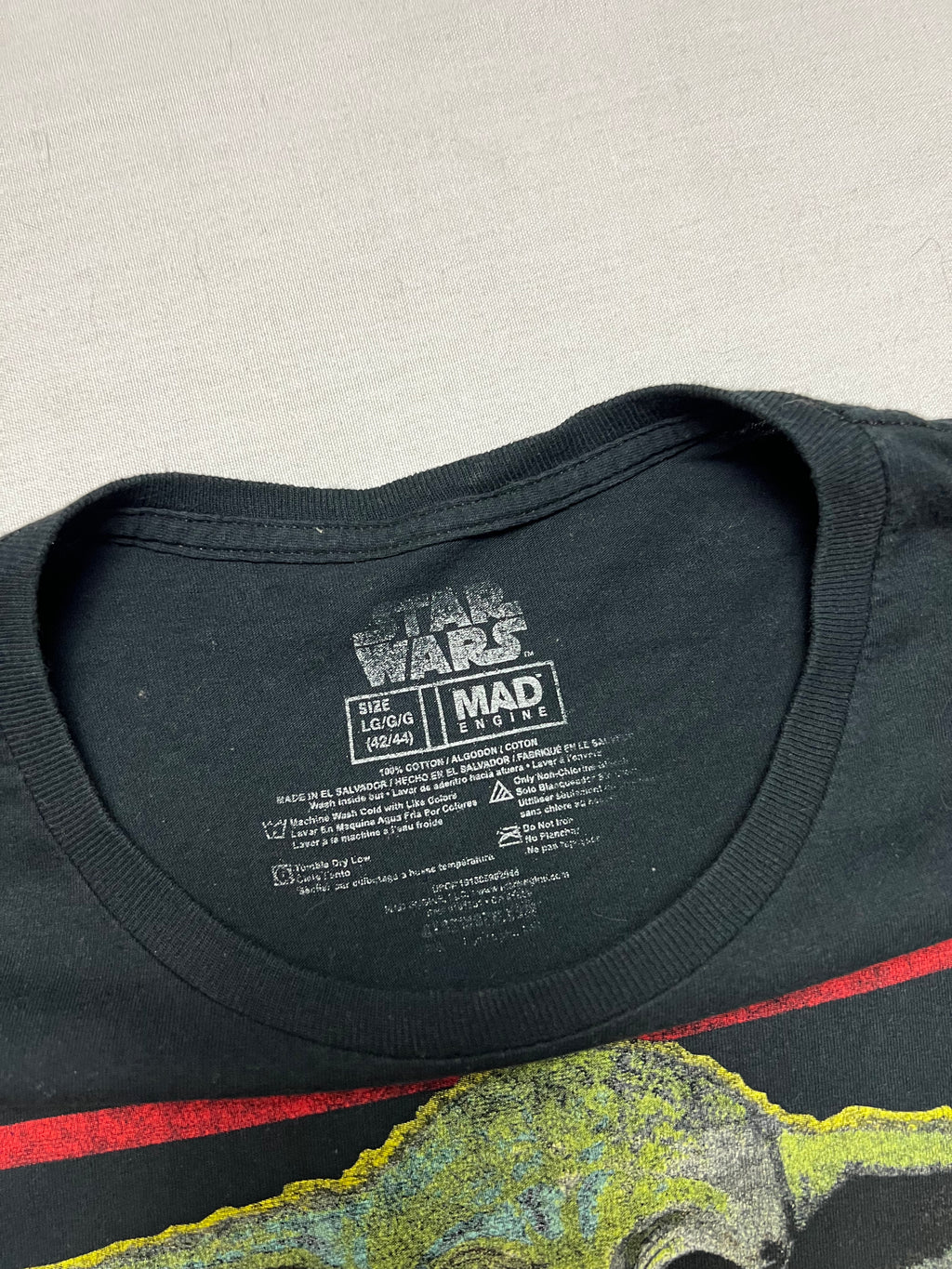 (L) T-shirt Star Wars The Mandalorian Wanted Noir