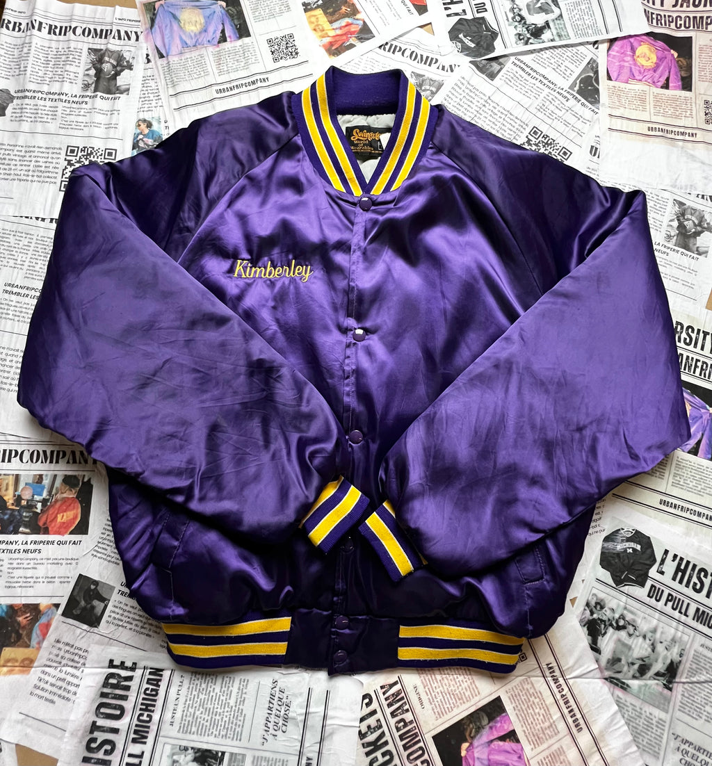 (L) Varsity Jacket 100% Made in USA – Veste Universitaire Vintage – Letterman Jacket - Urbanfripcompany