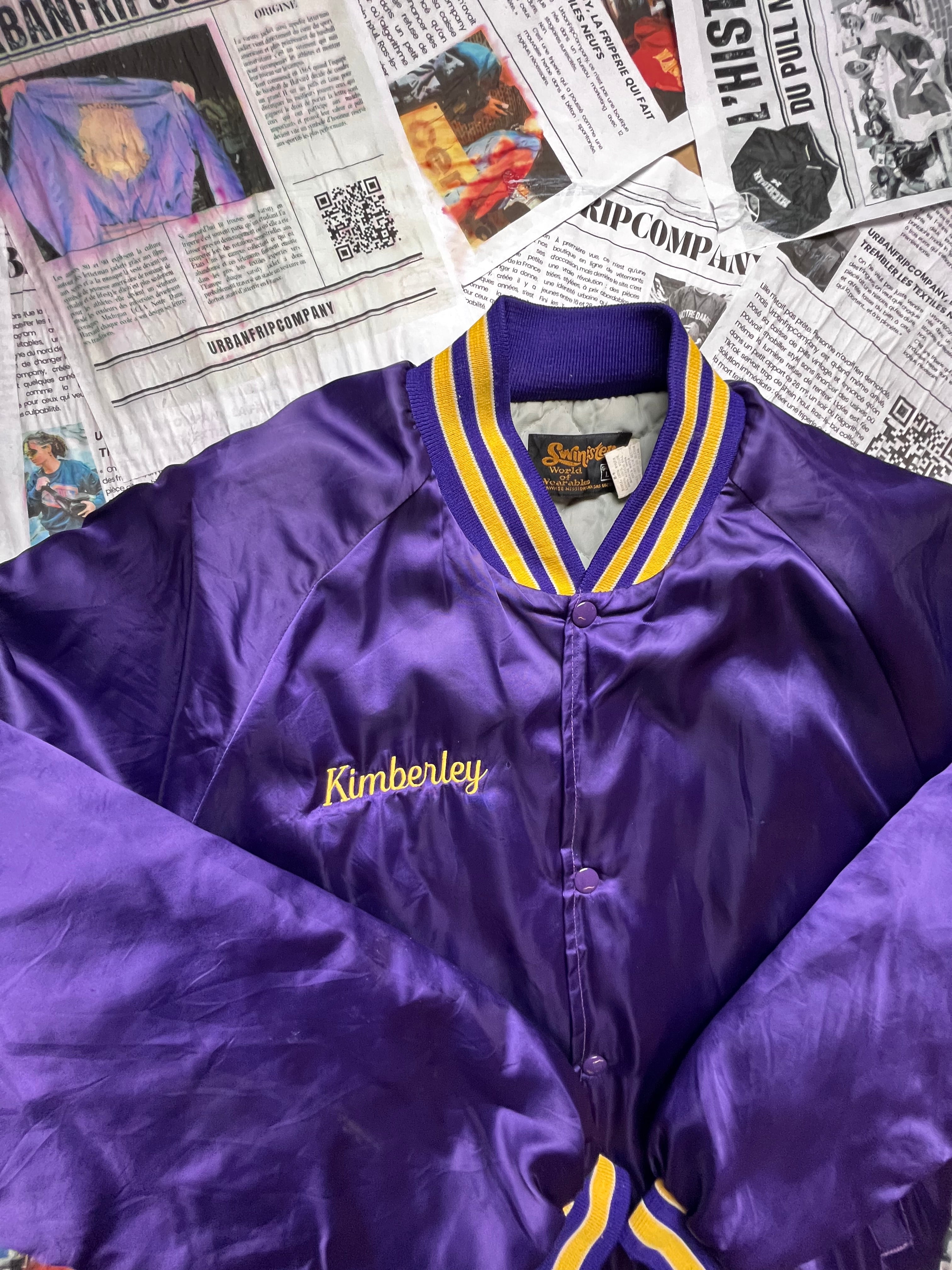 (L) Varsity Jacket 100% Made in USA – Veste Universitaire Vintage – Letterman Jacket - Urbanfripcompany