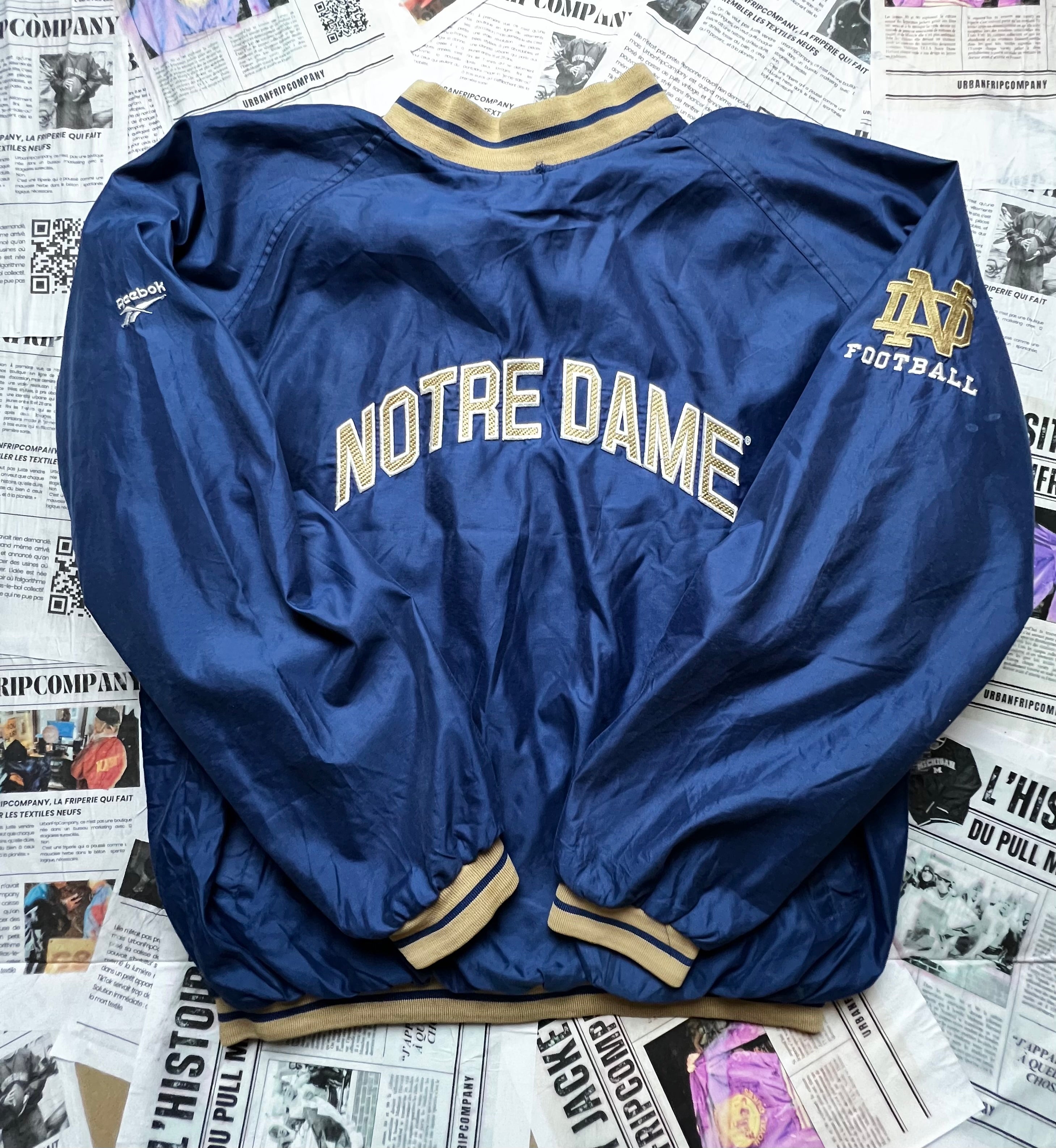 (XL) Veste Sport Vintage USA – Jacket Football Université – Track Jacket – Oversize Rare