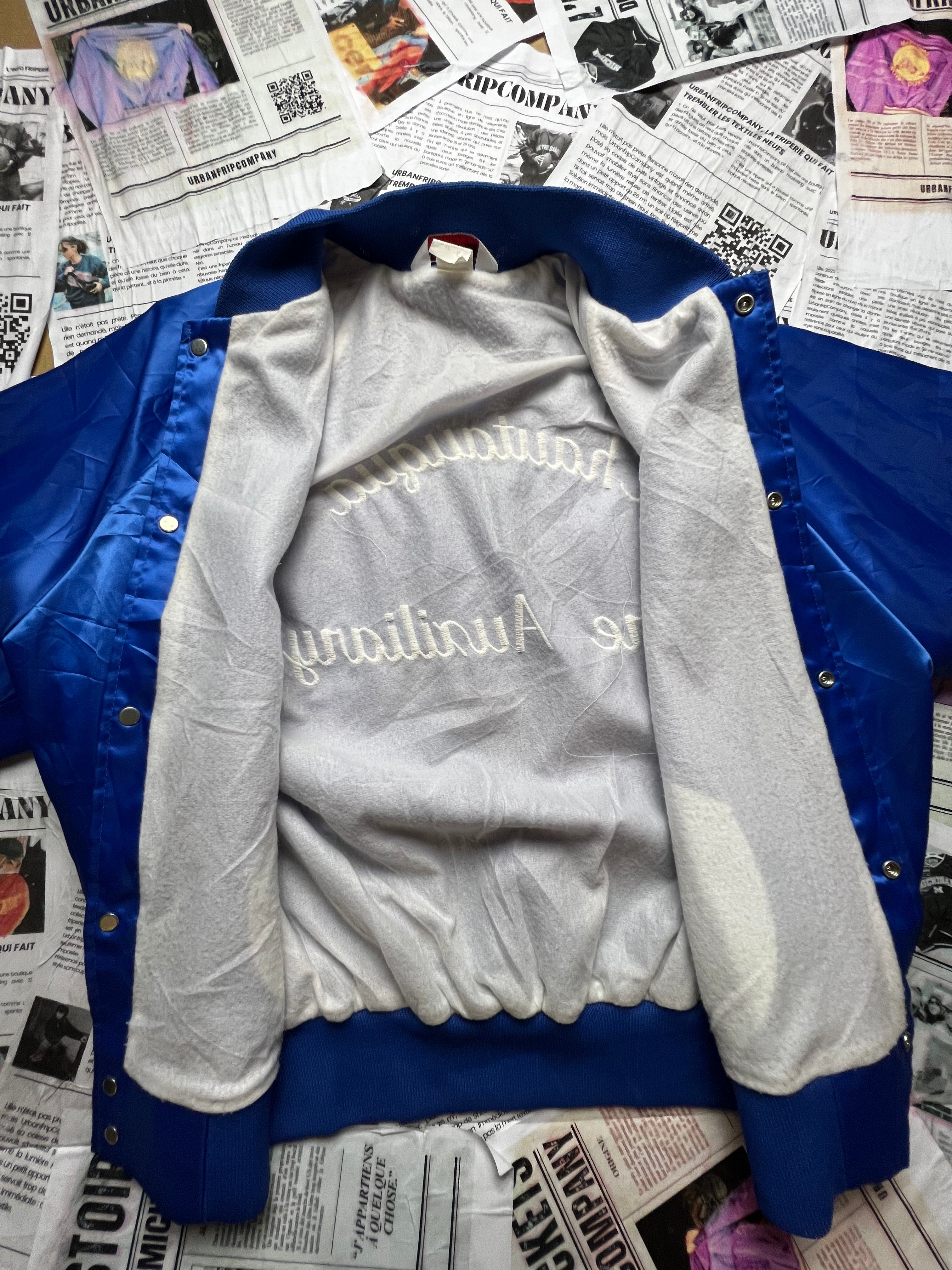 (L) Varsity Jacket 100% Made in USA – Veste Universitaire Vintage – Letterman Jacket - Urbanfripcompany