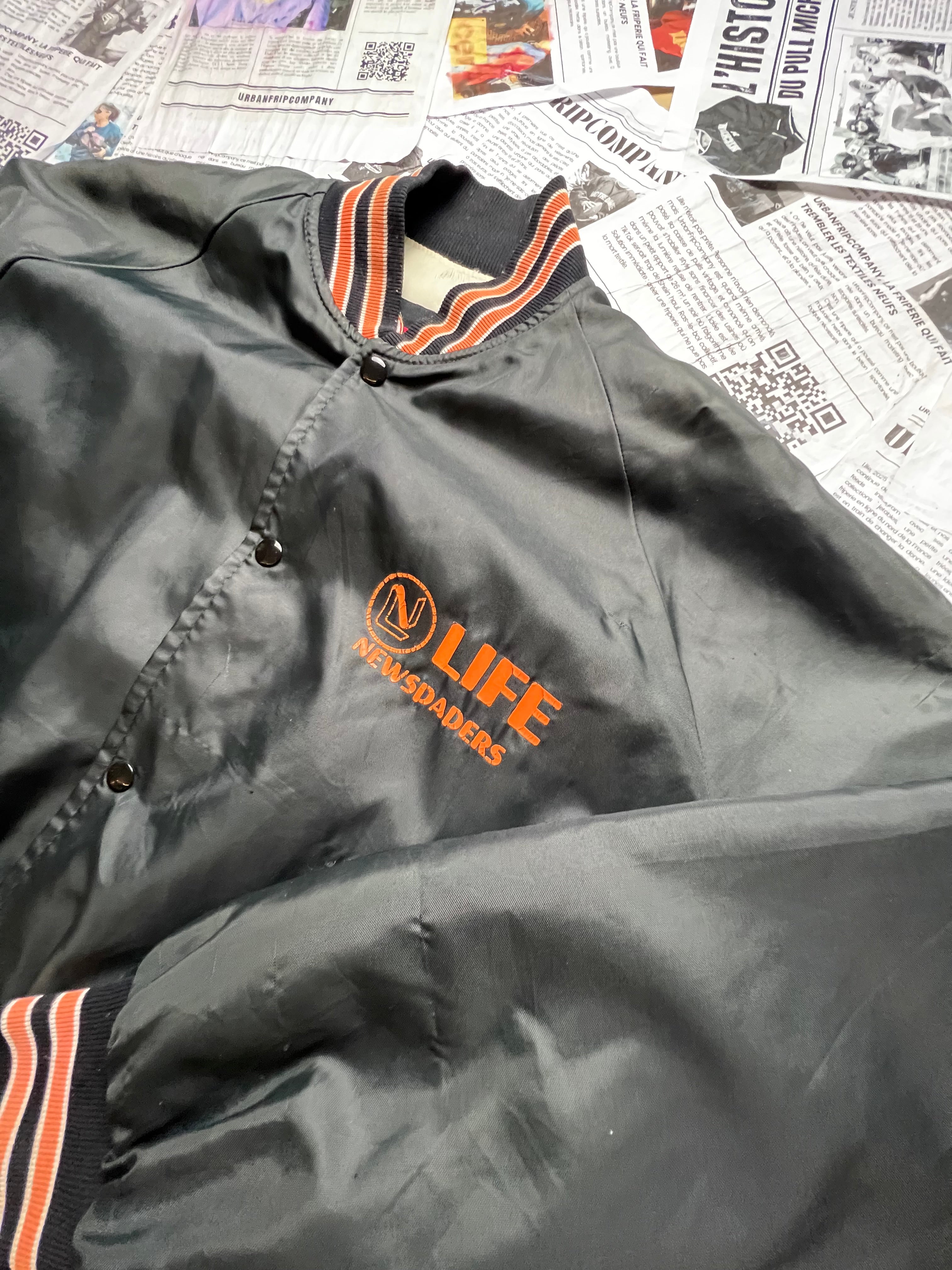 (XL) Varsity Jacket 100% Made in USA – Veste Universitaire Vintage – Letterman Jacket - Urbanfripcompany