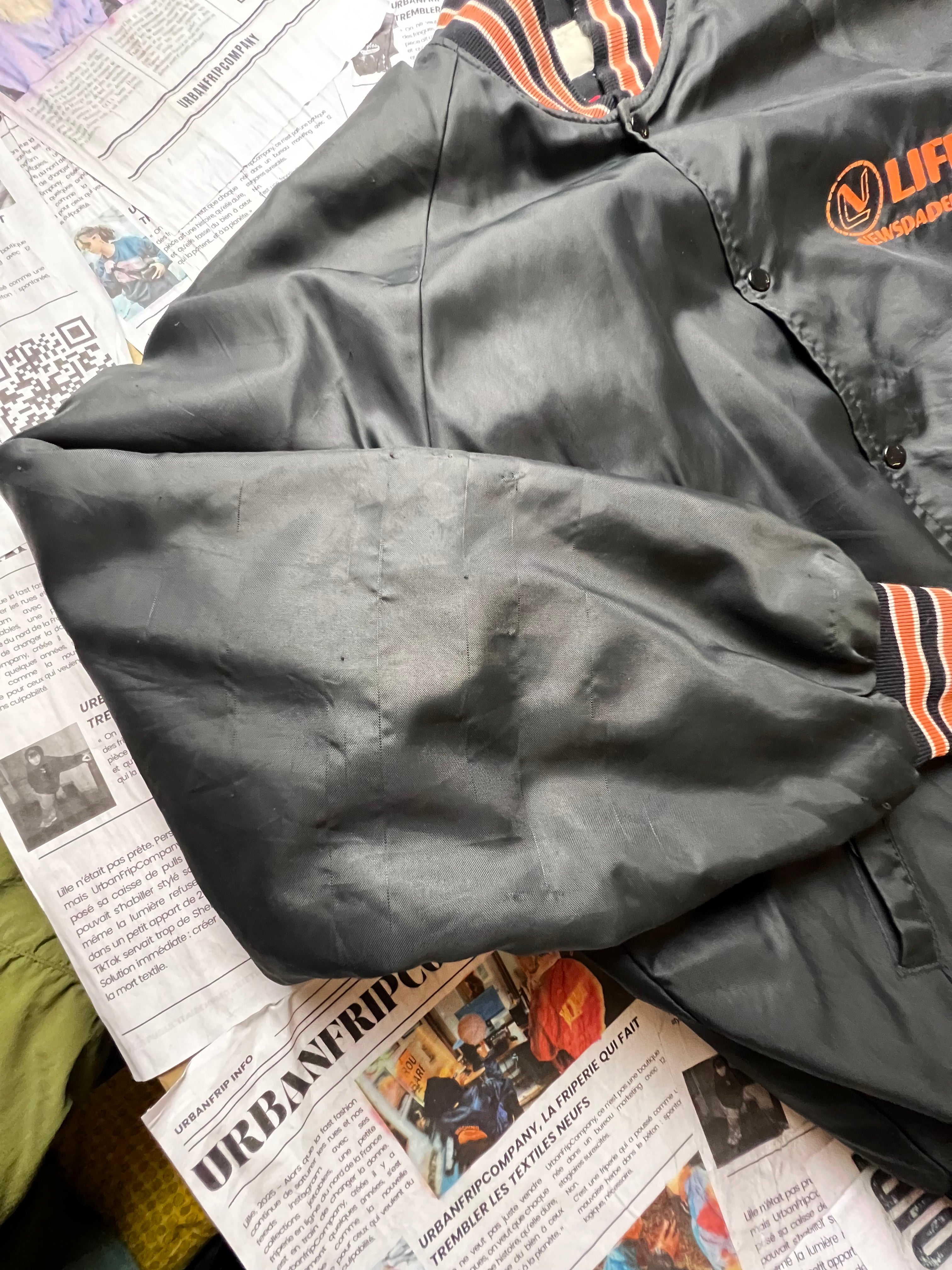 (XL) Varsity Jacket 100% Made in USA – Veste Universitaire Vintage – Letterman Jacket - Urbanfripcompany