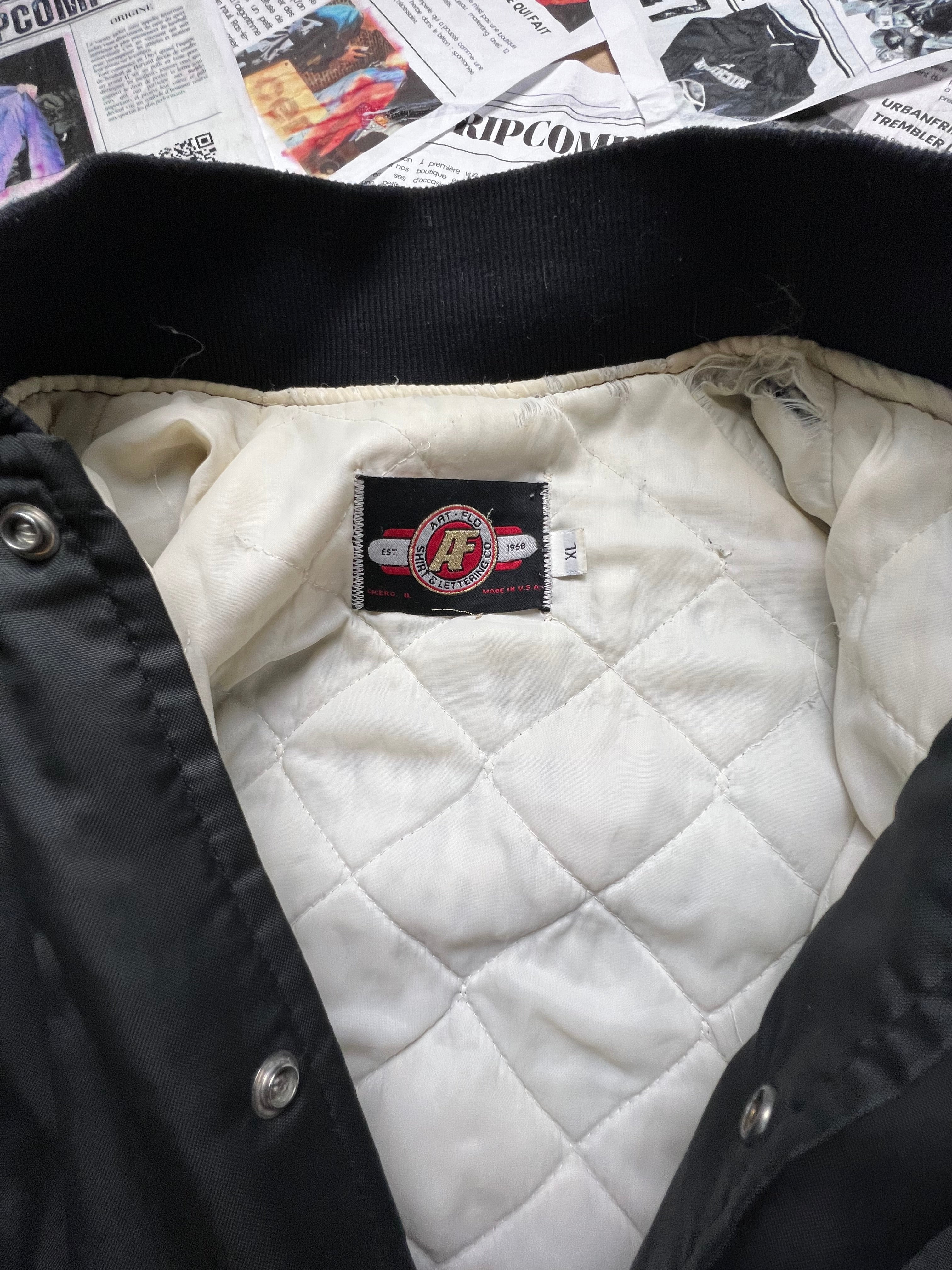 (XL) Varsity Jacket 100% Made in USA – Veste Universitaire Vintage – Letterman Jacket - Urbanfripcompany