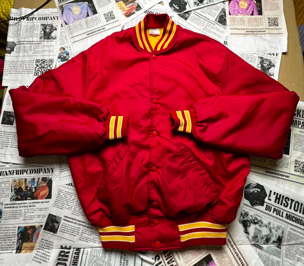 (L) Varsity Jacket 100% Made in USA – Veste Universitaire Vintage – Letterman Jacket - Urbanfripcompany