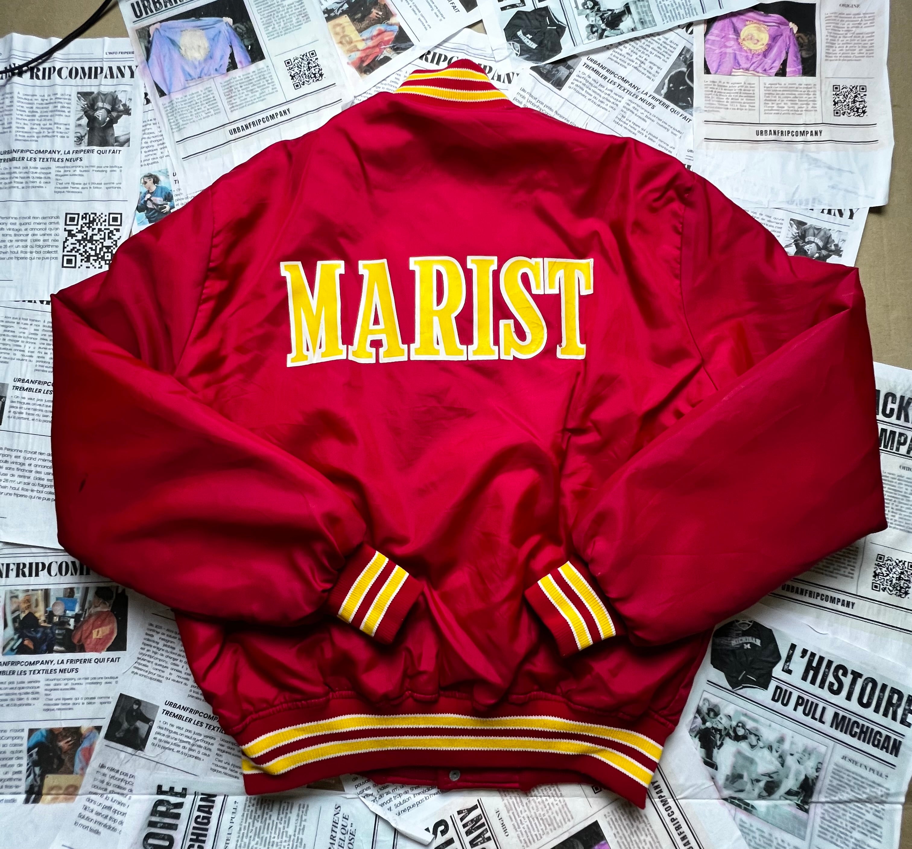 (L) Varsity Jacket 100% Made in USA – Veste Universitaire Vintage – Letterman Jacket - Urbanfripcompany