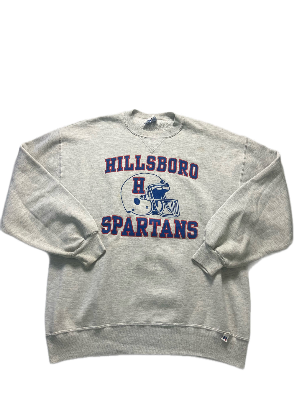 (XL) Hoodie crewneck Russell Athletics - année 90 - Hillsboro Spartans