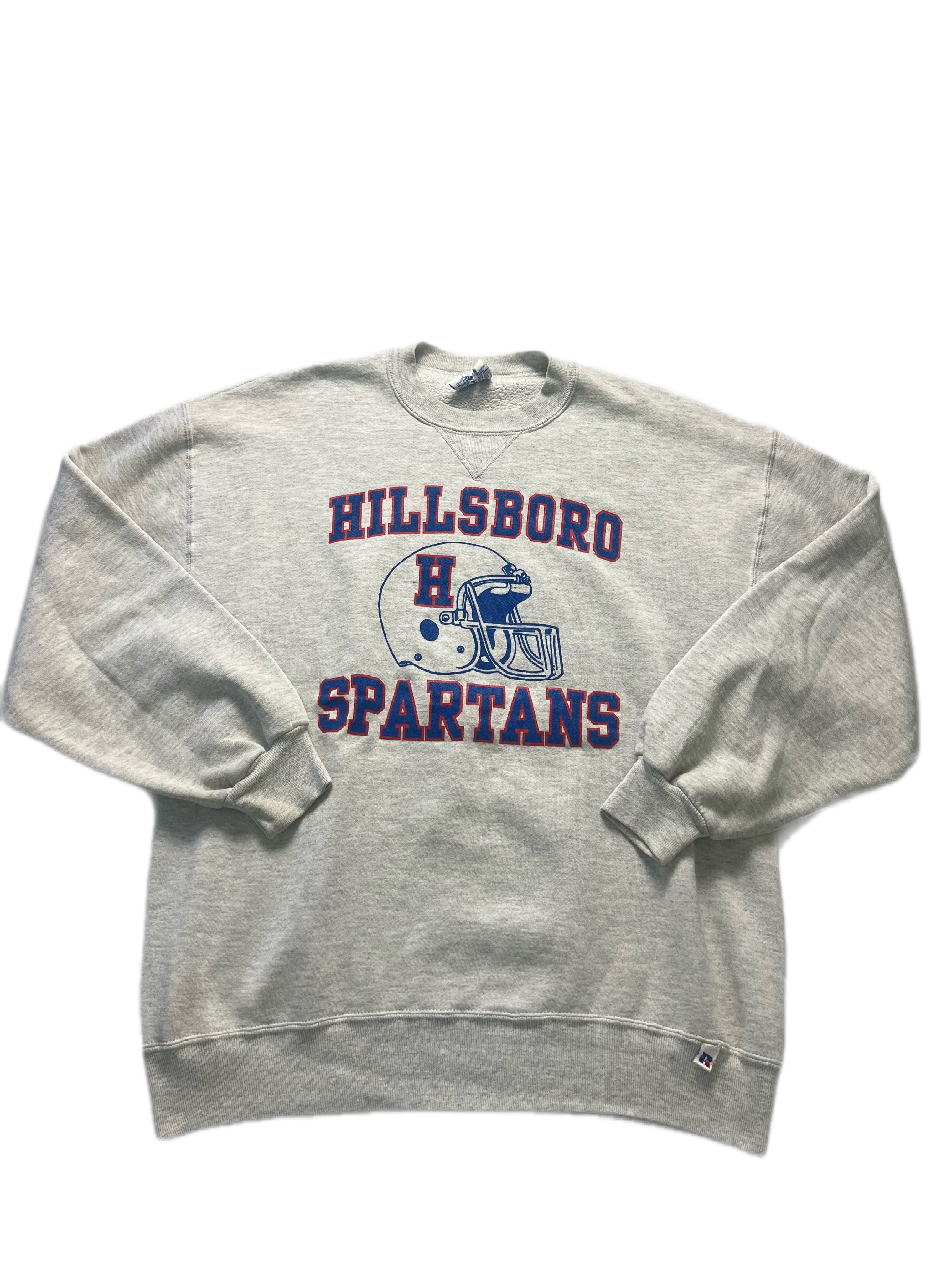 (XL) Hoodie crewneck Russell Athletics - année 90 - Hillsboro Spartans