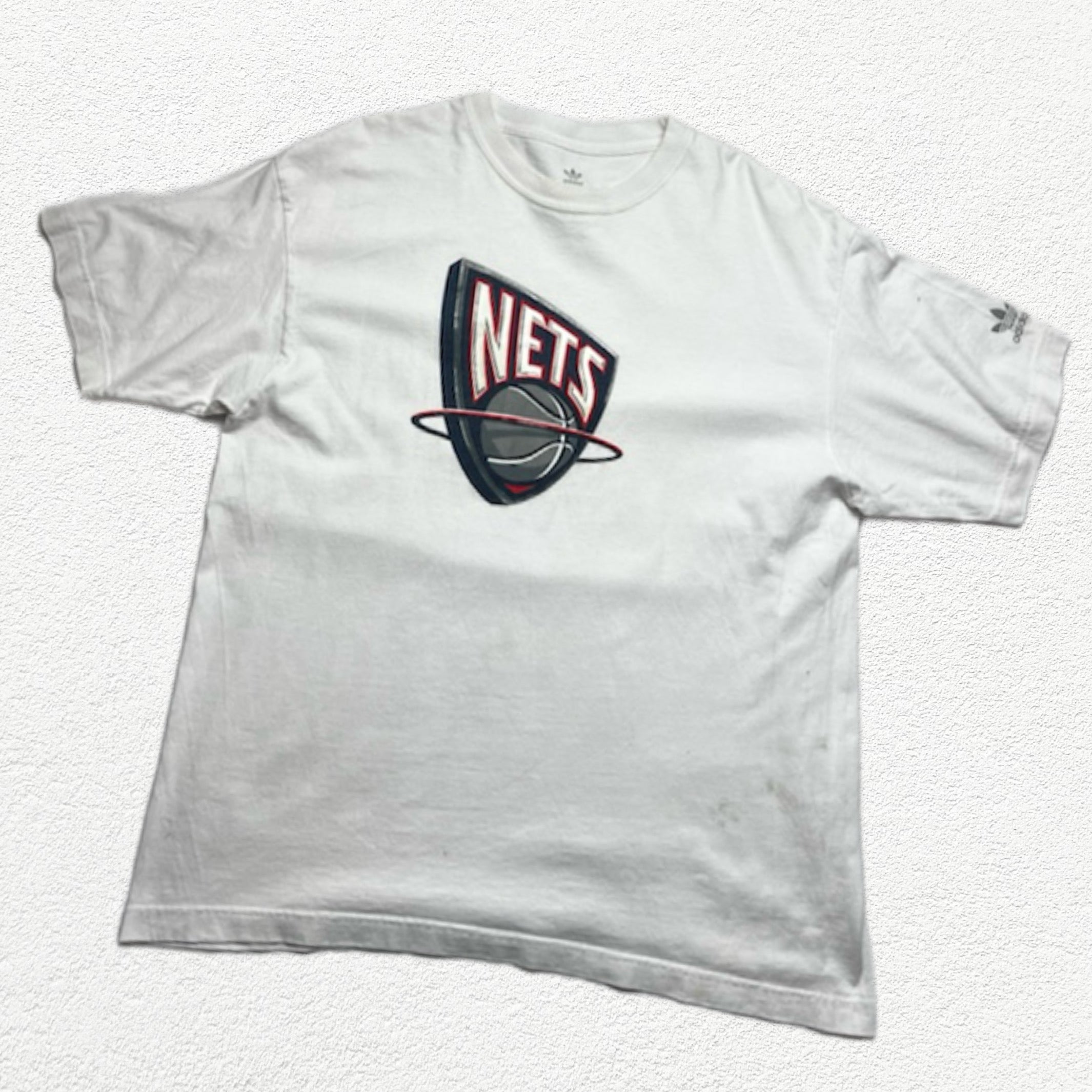 (XL) T-shirt Adidas New Jersey Nets blanc