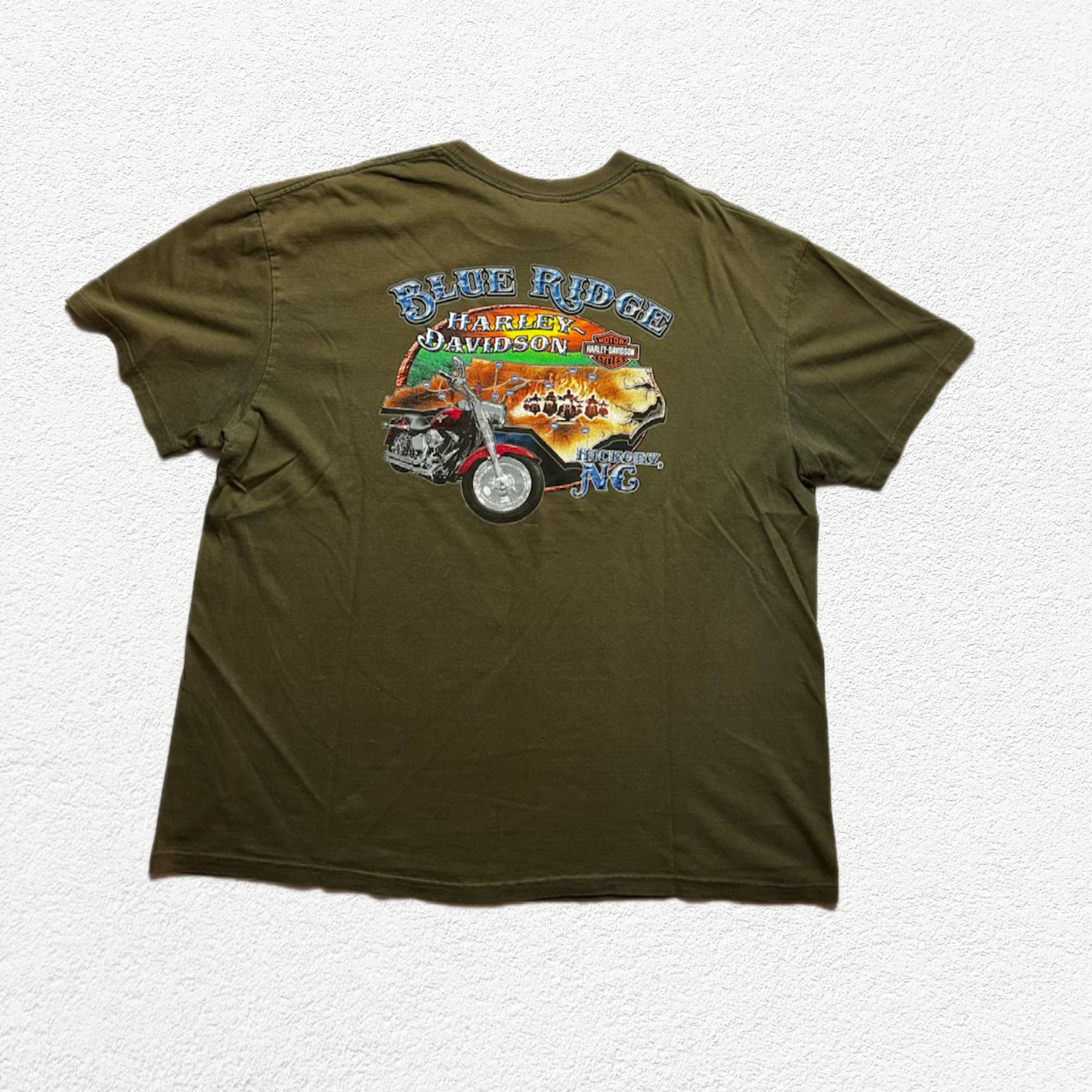 (XL) T-Shirt Harley-Davidson Blue Ridge Hickory North Carolina
