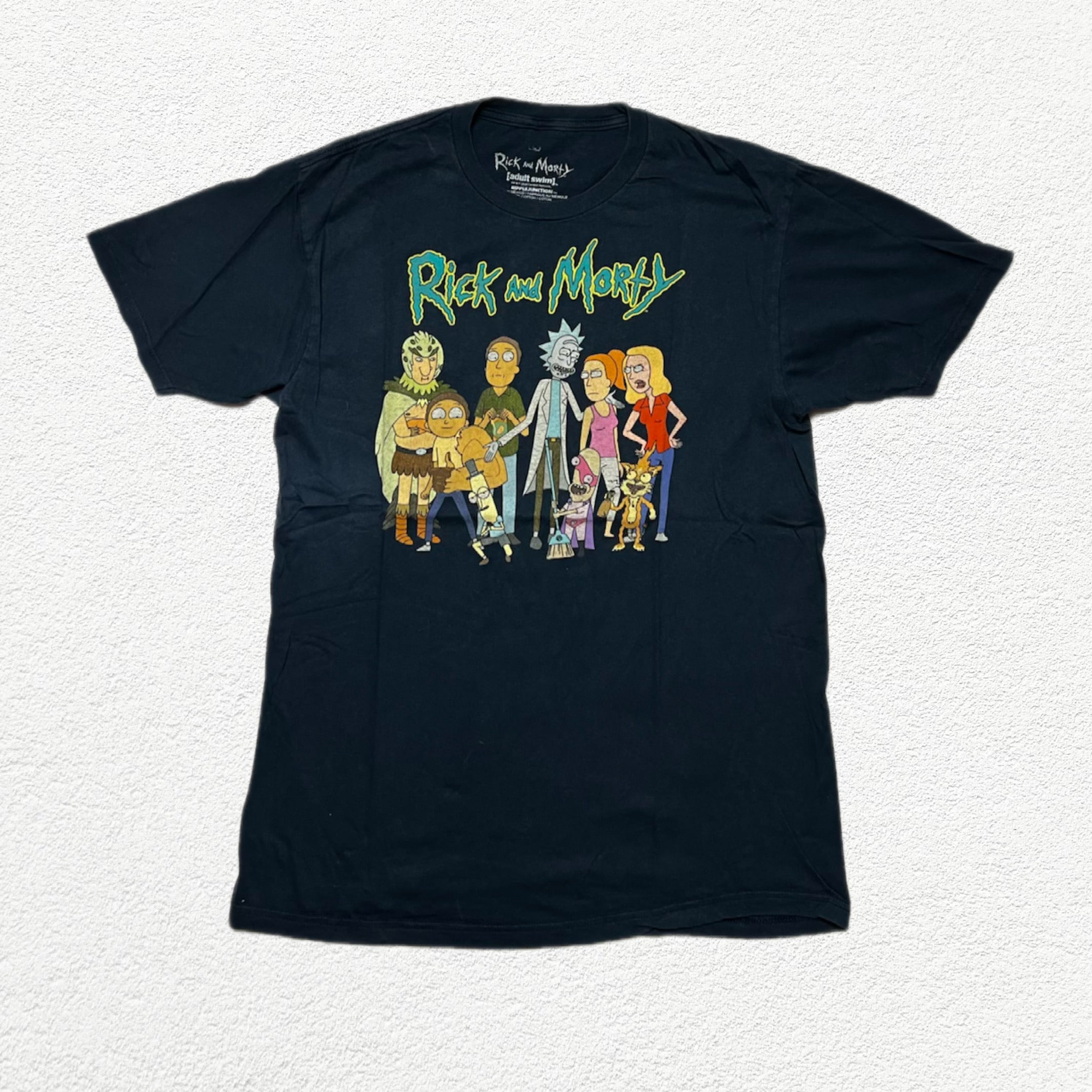 (L) T-shirt Rick And Morty Noir