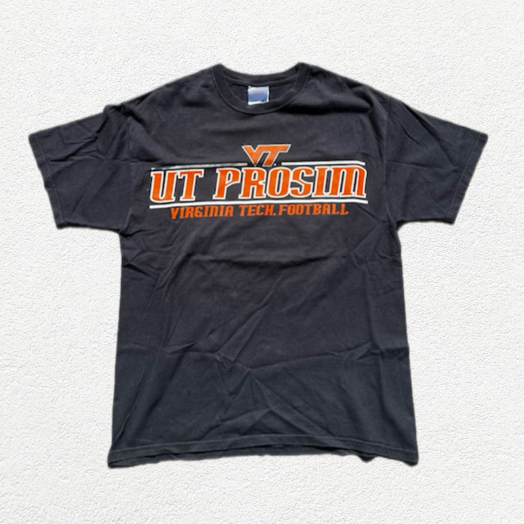 (XL) T-shirt Virginia Tech Hokies Football VT Prosim Noir