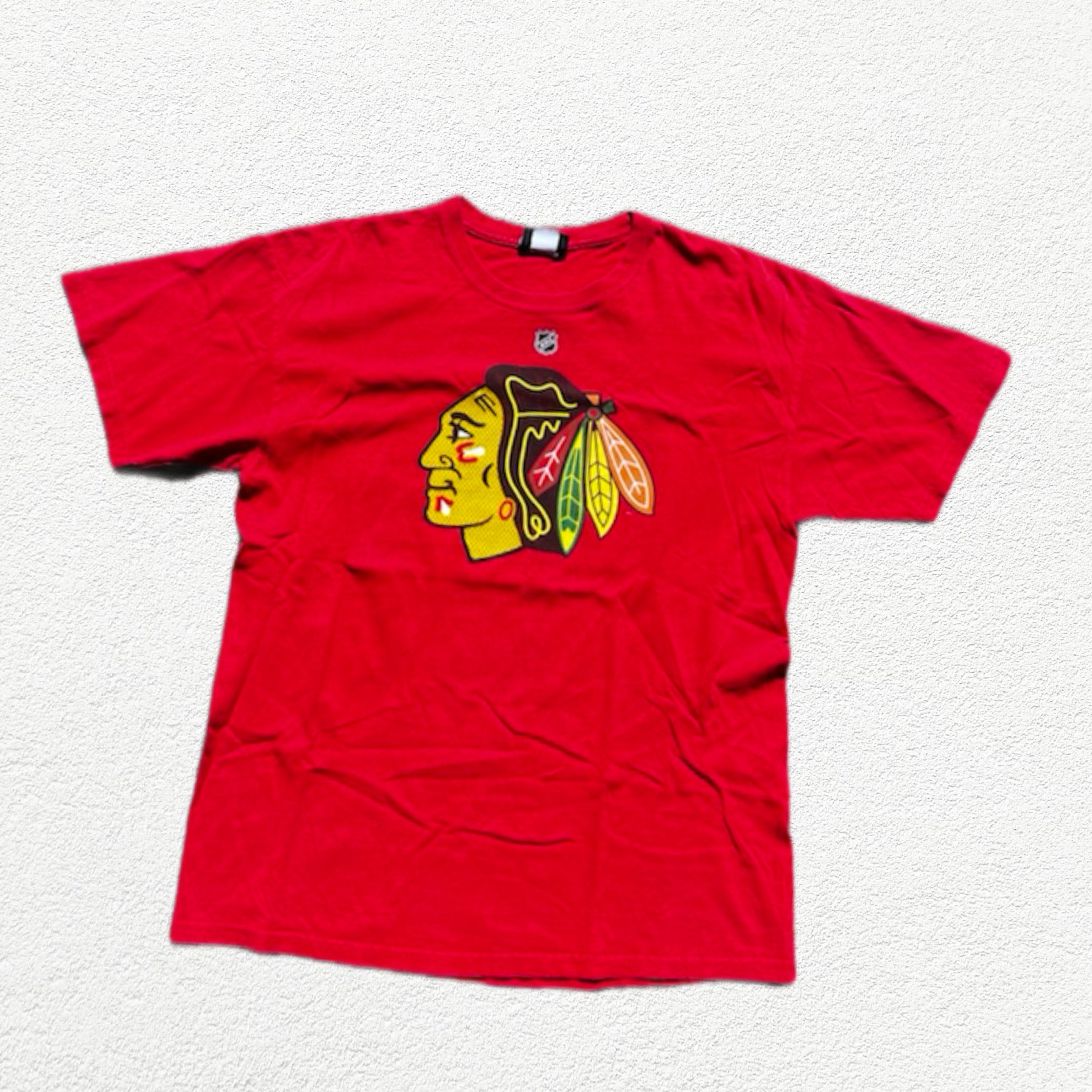 (M) T-shirt Chicago Blackhawks Patrick Kane #88 Reebok NHL Rouge